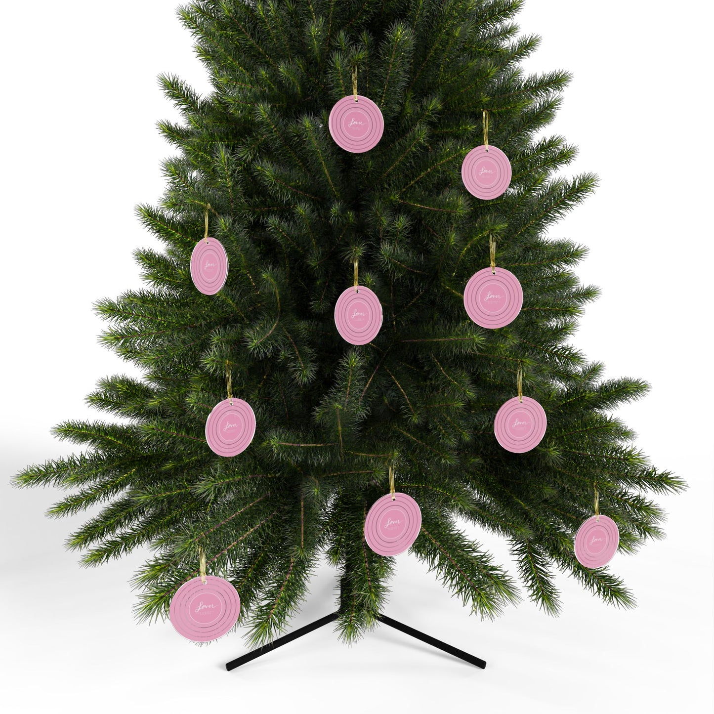Personalized Acrylic Ornaments, LOVER Pink Vinyl Record | CUSTOM VERSION, Name or Era | 4" x 4" | Swiftie Gift Fan Present
