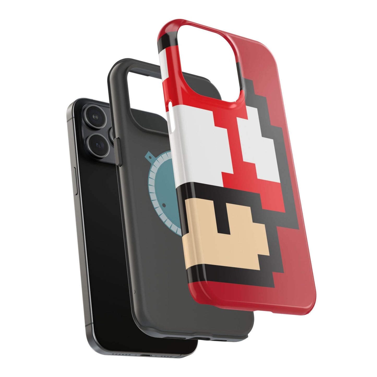 MagSafe Tough Mario Red Case | iPhone 15, 14, 13 | Perfect Unique Valentine's Day Gift for Gamer
