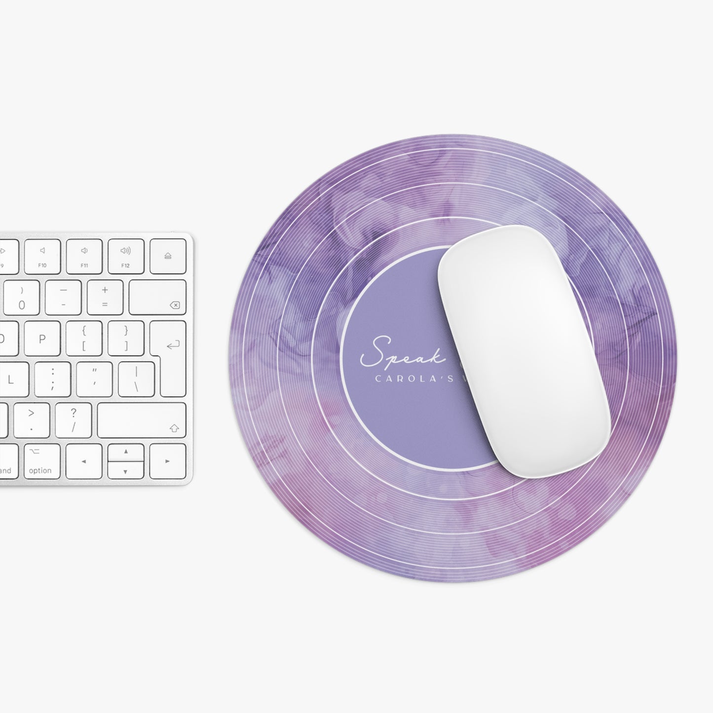 Personalized Mouse Pad, SPEAK Now Lavender Haze Vinyl Record | CUSTOM Version's Name or ERA | Round 8" x 8" | Swiftie Fan Gift Present