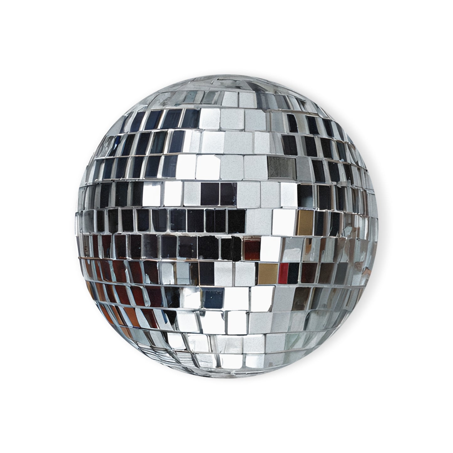 Cork Back Coaster, Mirror DISCO BALL | Round 4" x 4"