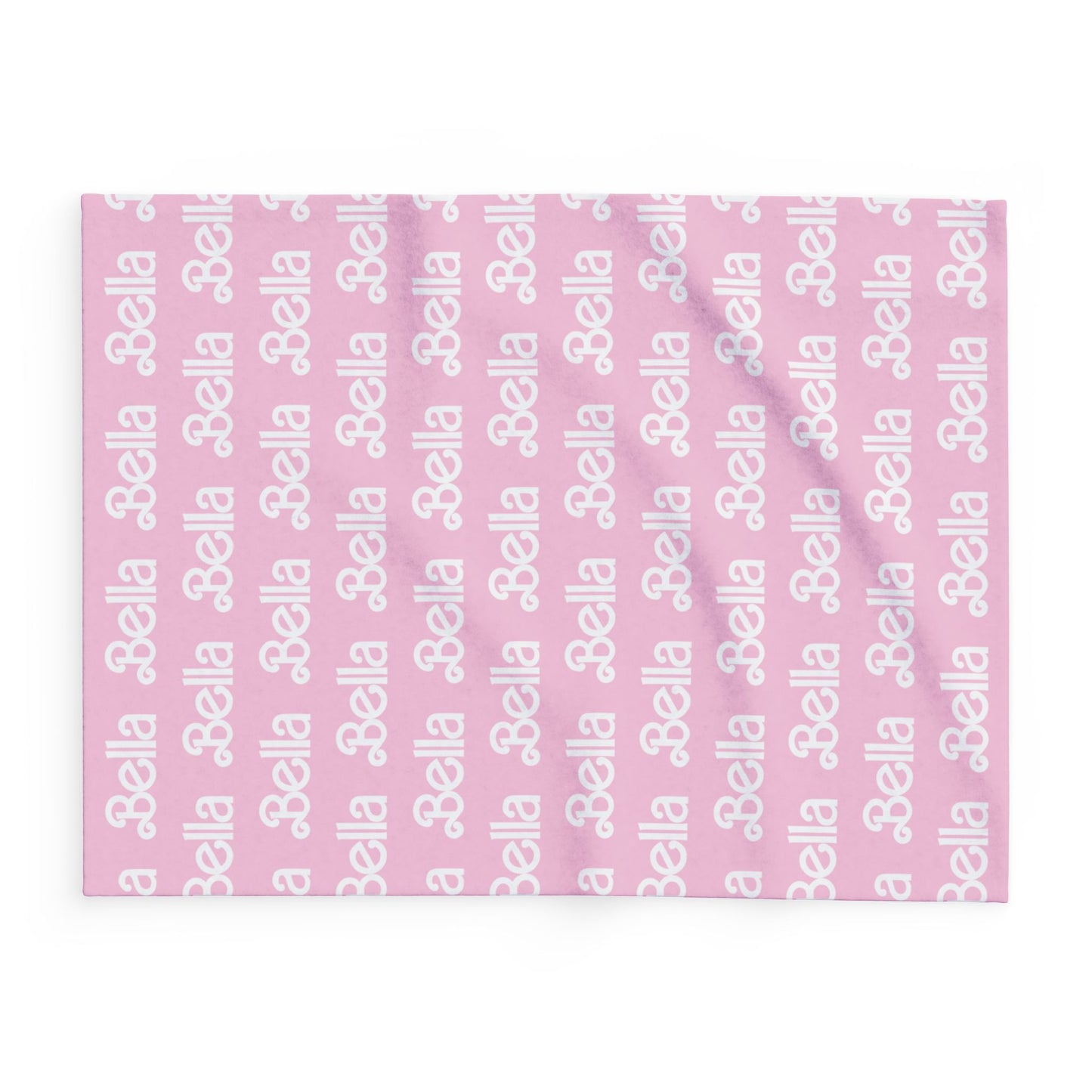 PERSONALIZED Doll FONT Plush BLANKET | Hot or Light Pink , 30x40", 50x60" and 60x80" | Swiftie Personalized Gift Unique Present | T.S. Merch