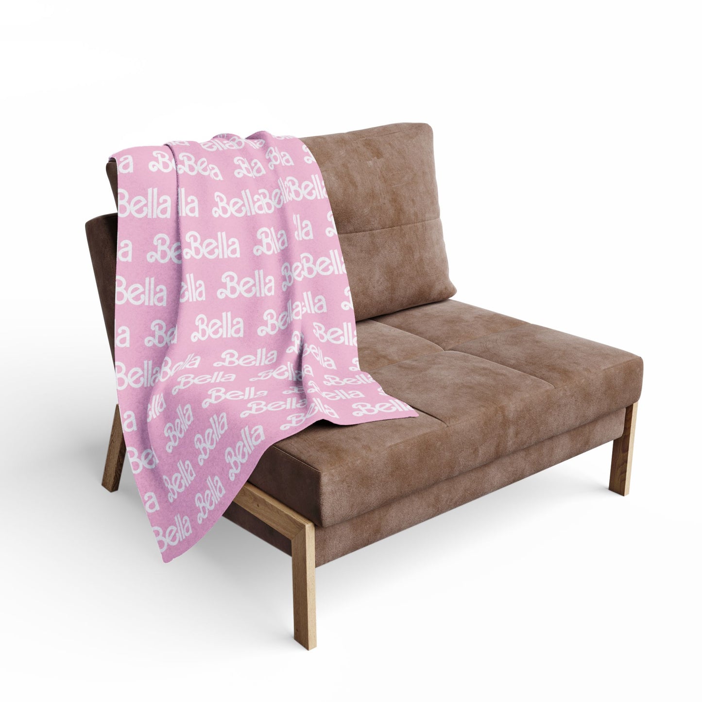 PERSONALIZED Doll FONT Plush BLANKET | Hot or Light Pink , 30x40", 50x60" and 60x80" | Swiftie Personalized Gift Unique Present | T.S. Merch