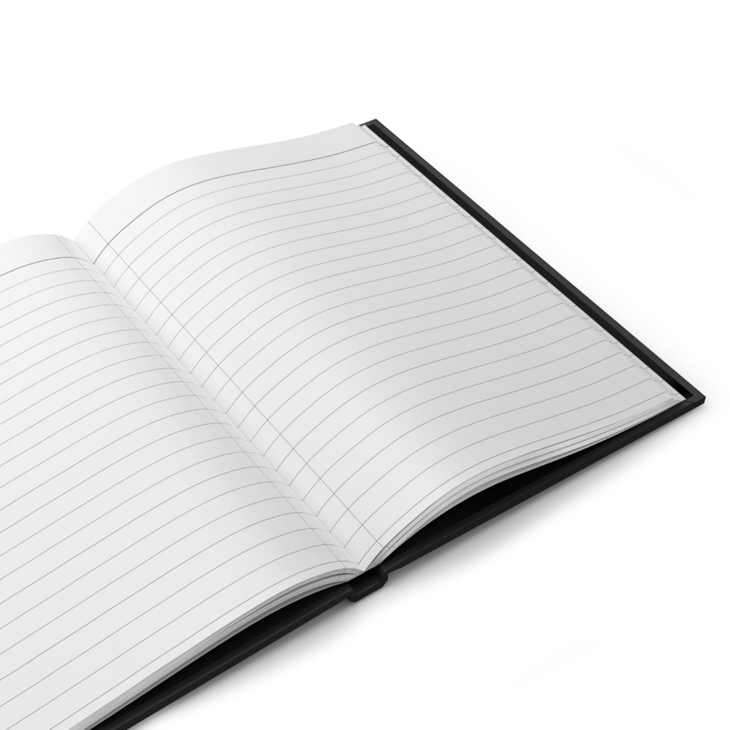 Personalized Black Hardcover Journal, CUSTOM VERSION's Name Spine | 5.75"x8", 150 lined pages | Proud Member Poet Dept.