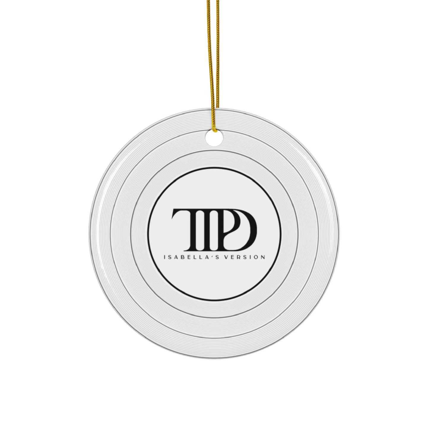 Personalized TTPD Ceramic Ornament, CUSTOM VERSION's Name | Round 2.76" x 2.76" | Swiftie Proud Member of the Torture Poets Department