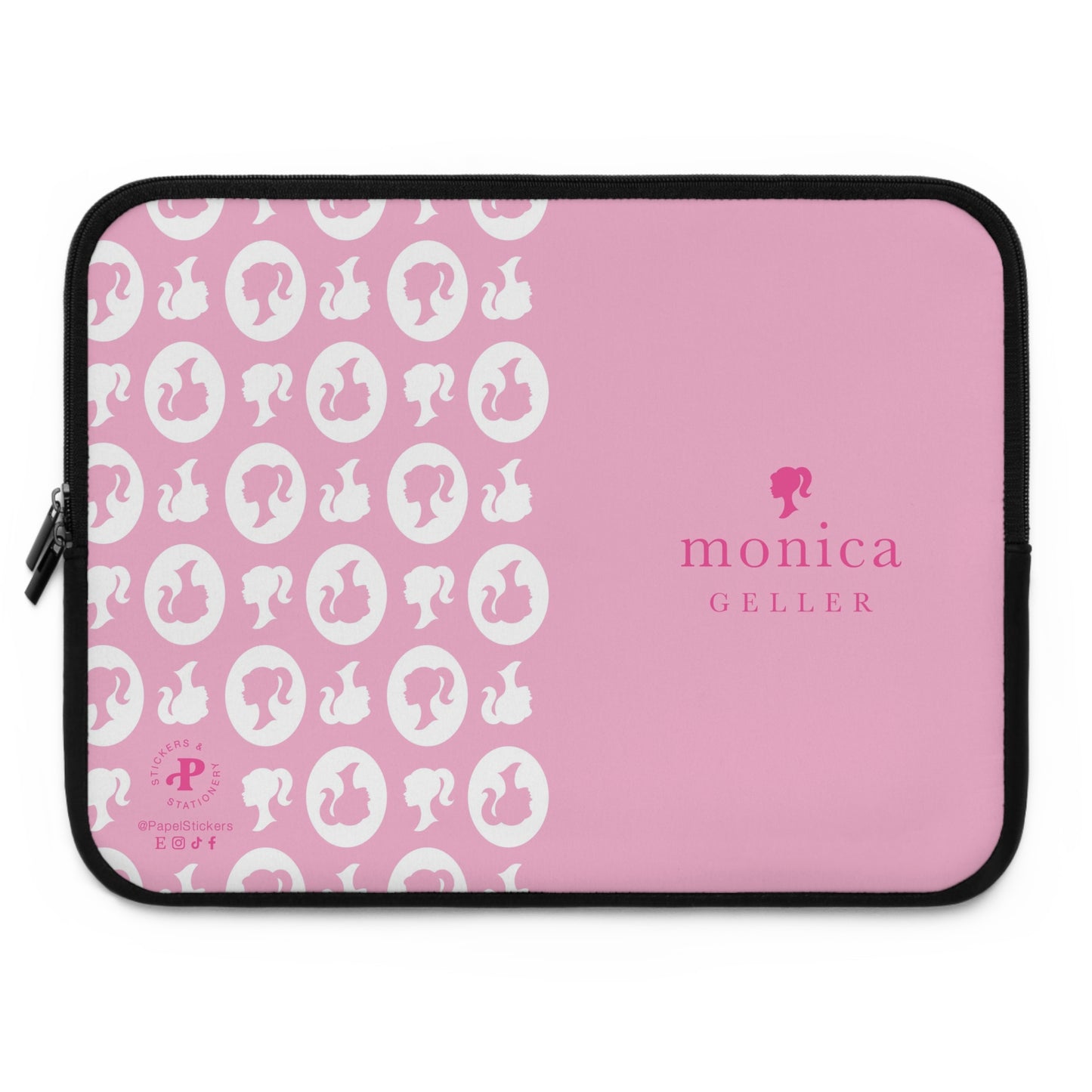 Barbie/Kate Spade inspired Hot Pink Laptop Sleeve | 7", 10", 13", 15", and 17" | Unique Mother's Day Gift | Custom Teacher Appreciation Gift