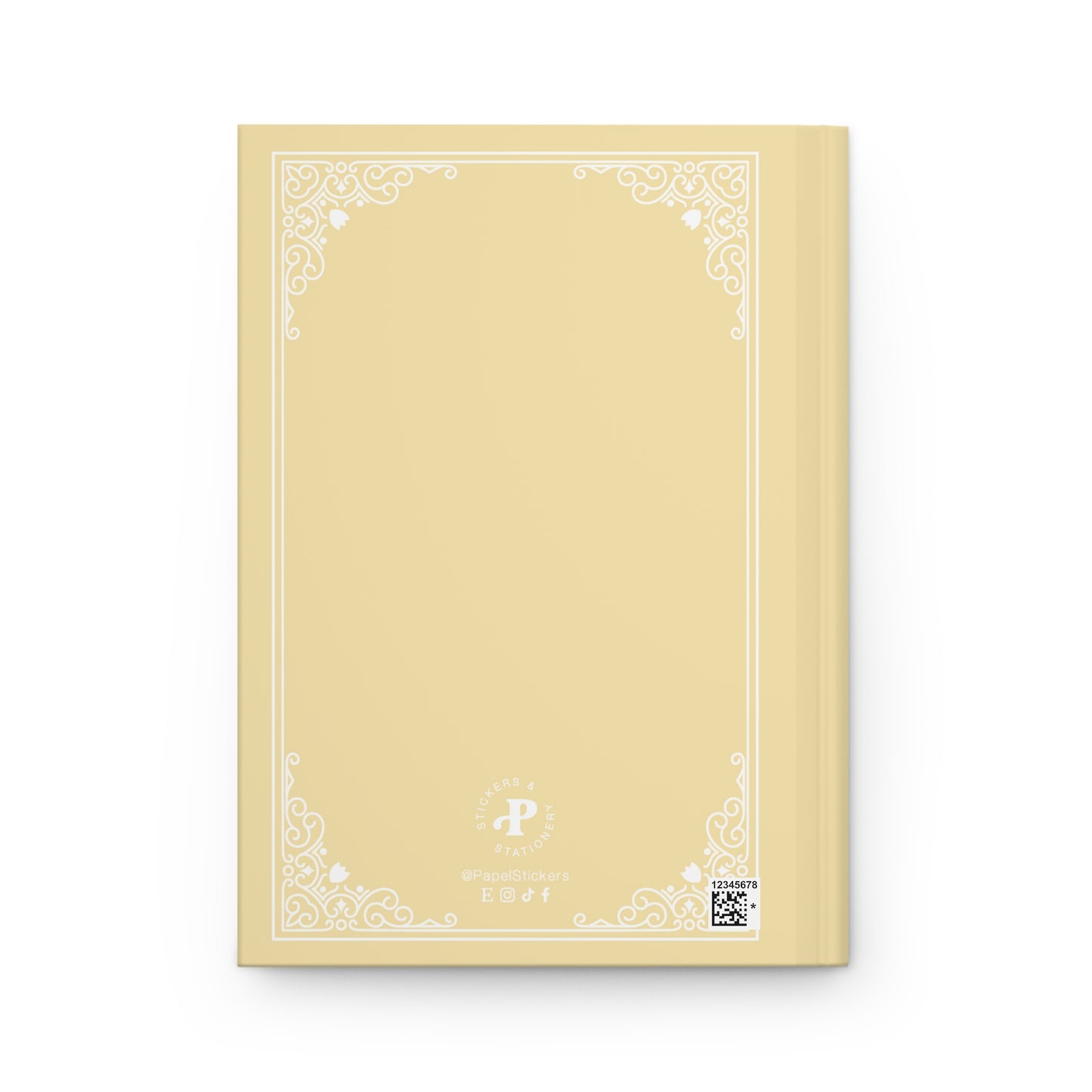 Hardcover Journal Matte, Pastel Yellow, BARBIE inspired Fairytale Book Cover, Perfect Christmas Gift for Girls