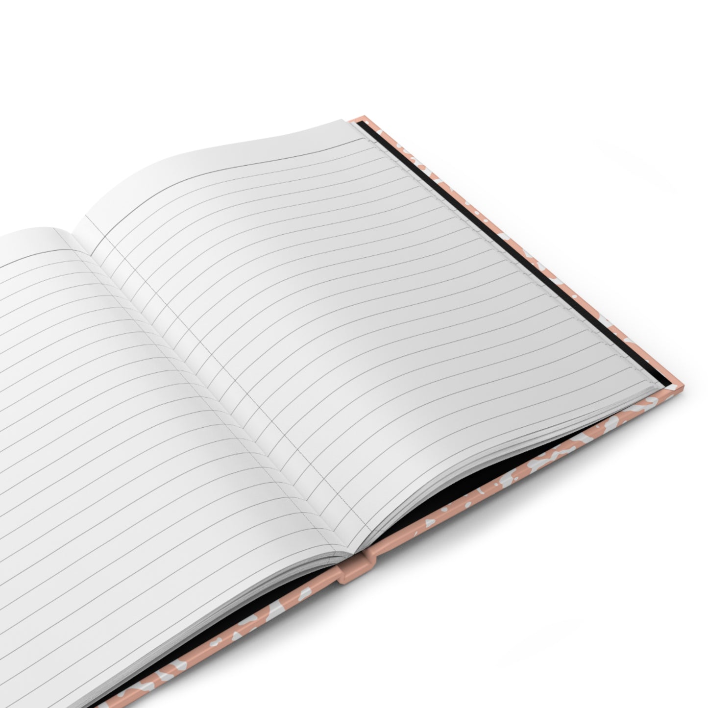 CUTE COMPOSITION BOOK Hardcover Journal 5.75"x8", 150 pages, Pastel Orange, Perfect Valentine's Day Gift for Girls/Coworker/Friend/Classmate