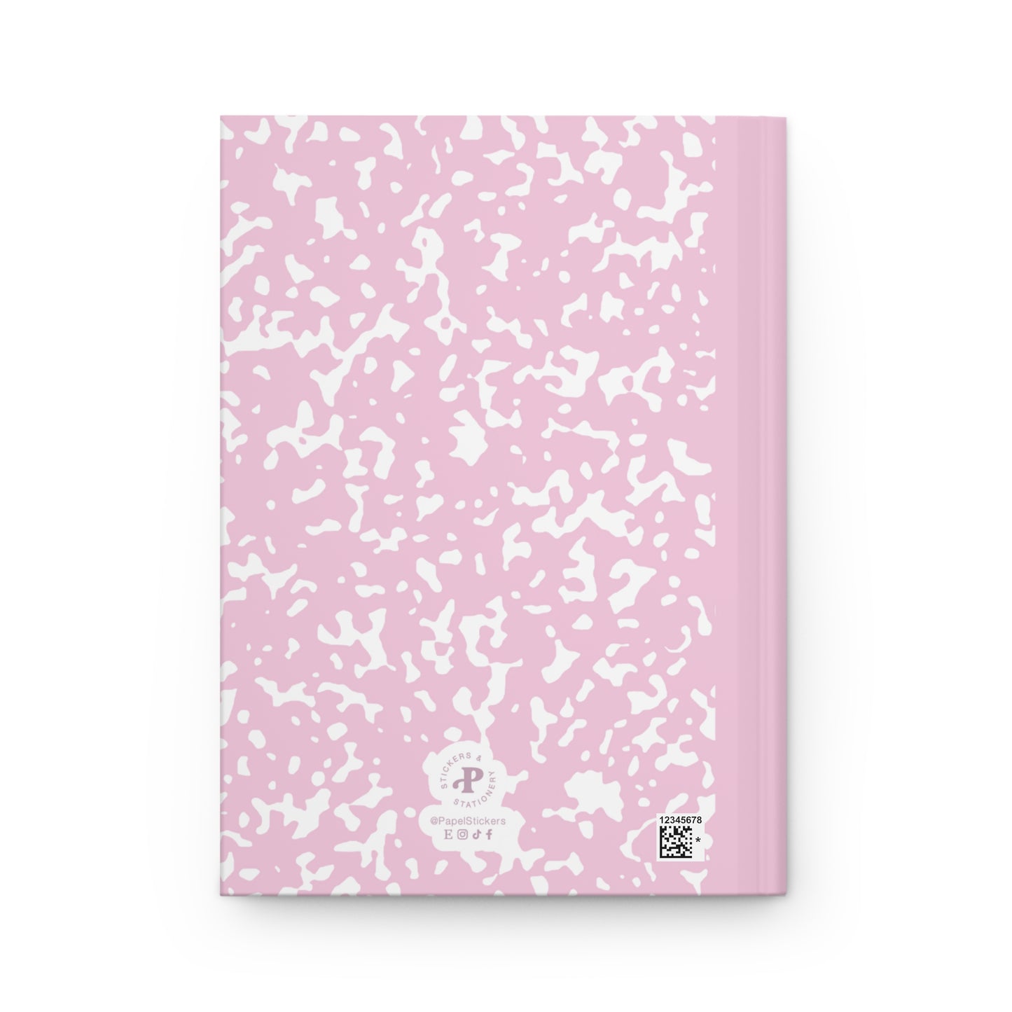 CUTE COMPOSITION BOOK Hardcover Journal 5.75"x8", 150 pages, Pastel Pink, Perfect Valentine's Day Gift for Girls/Coworker/Friend/Classmate