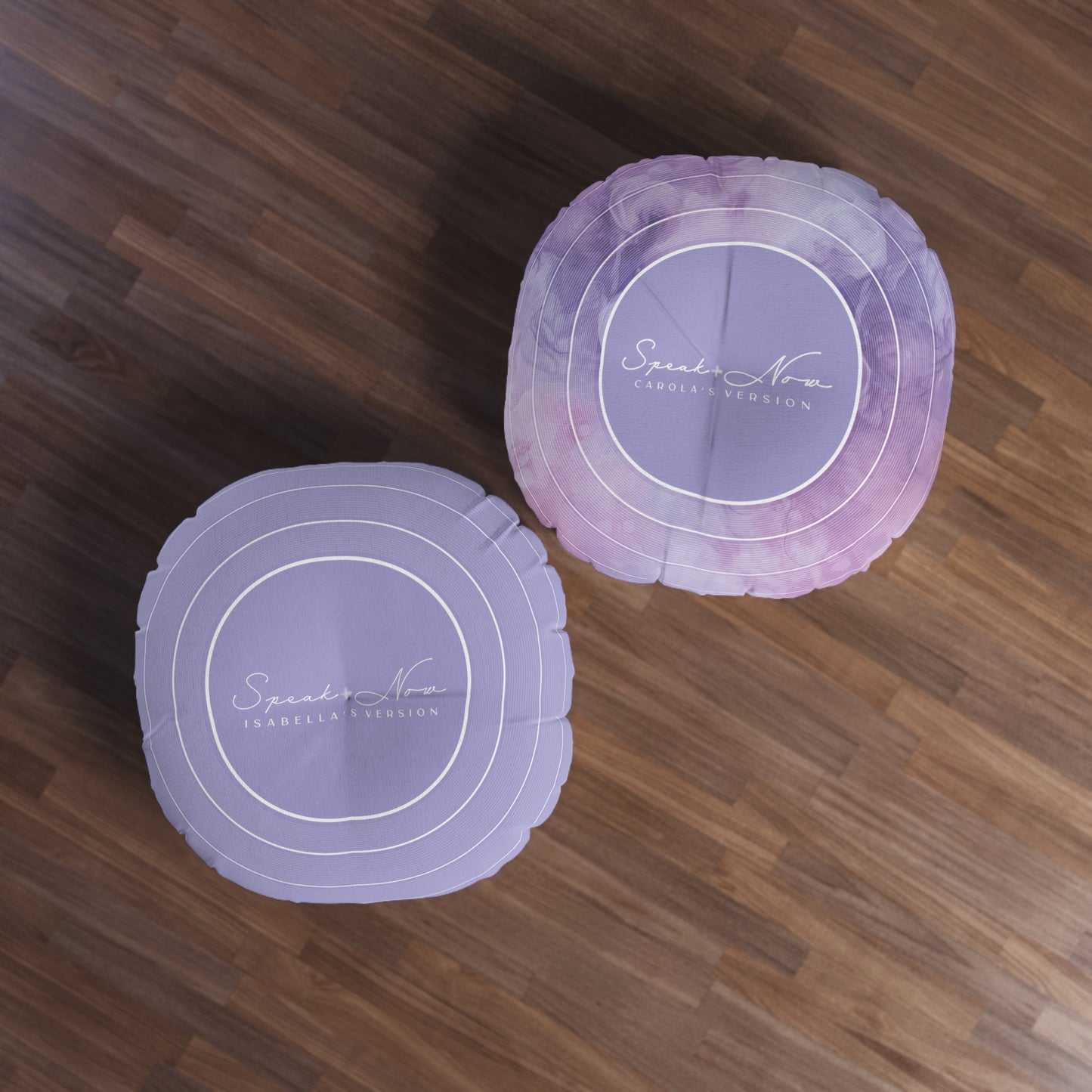 Personalized Tufted Floor Pillow, SPEAK NOW Purple Vinyl Record l CUSTOM Version Name and Era | 30"x30" & 26"x26" | Swiftie Gift Fan