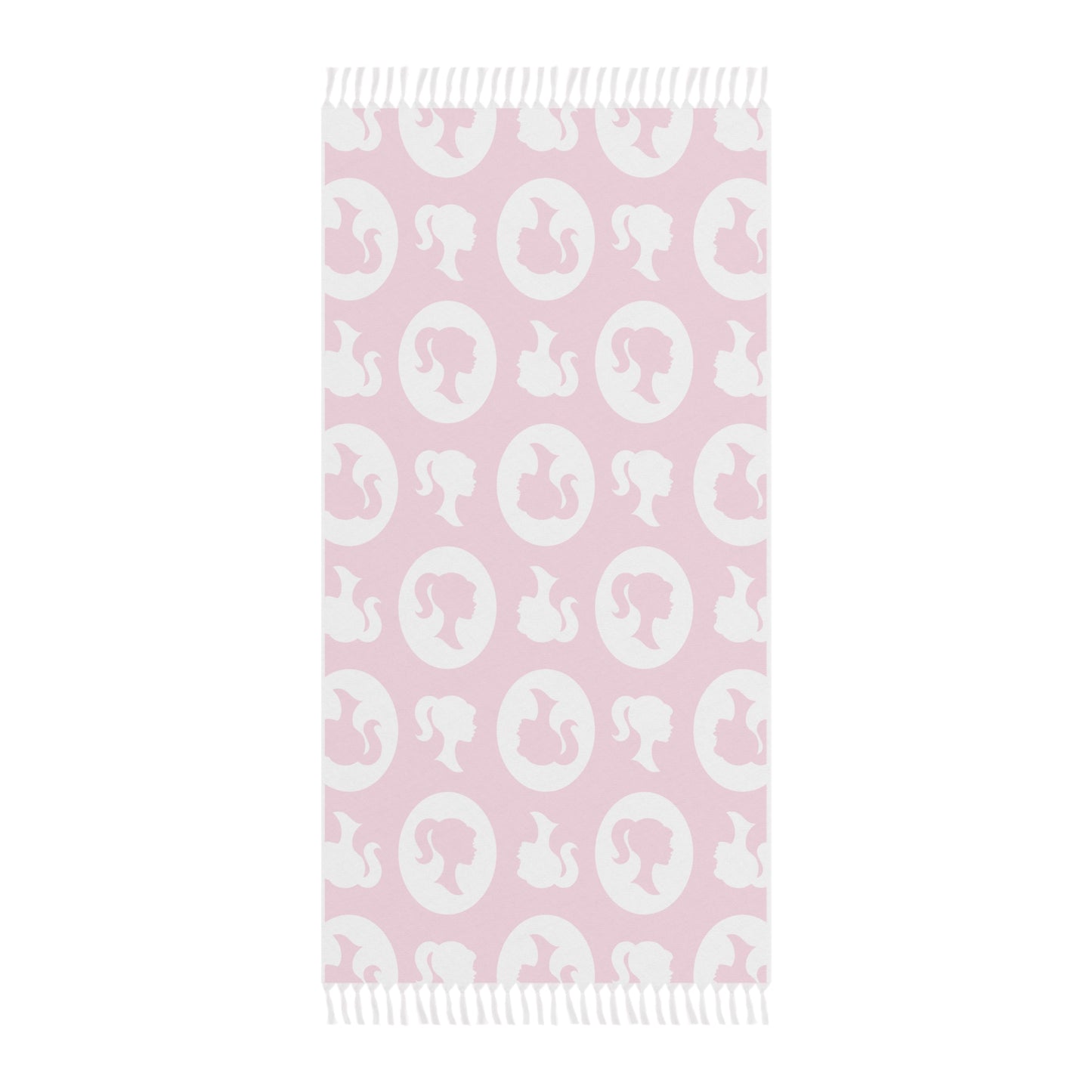 Boho Beach Cloth, Barbie/Kate Spade Inspired Beach Towel, Hot Pink