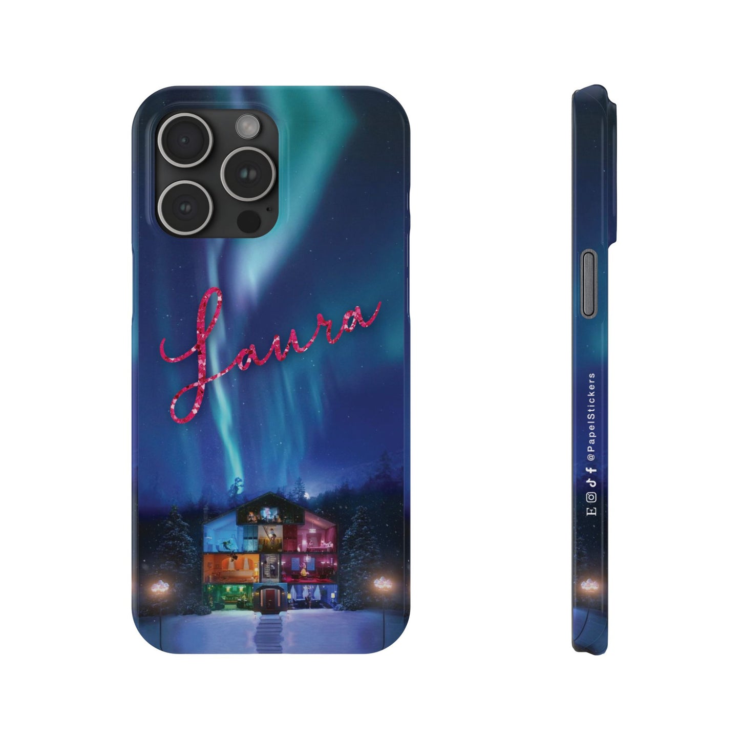 Custom Slim iPhone Cases | LOVER HOUSE Personalized Name | iPhone Mini, Pro, Plus, Pro Max 15 to 7 | Perfect Unique Present Swiftie Fan Gift