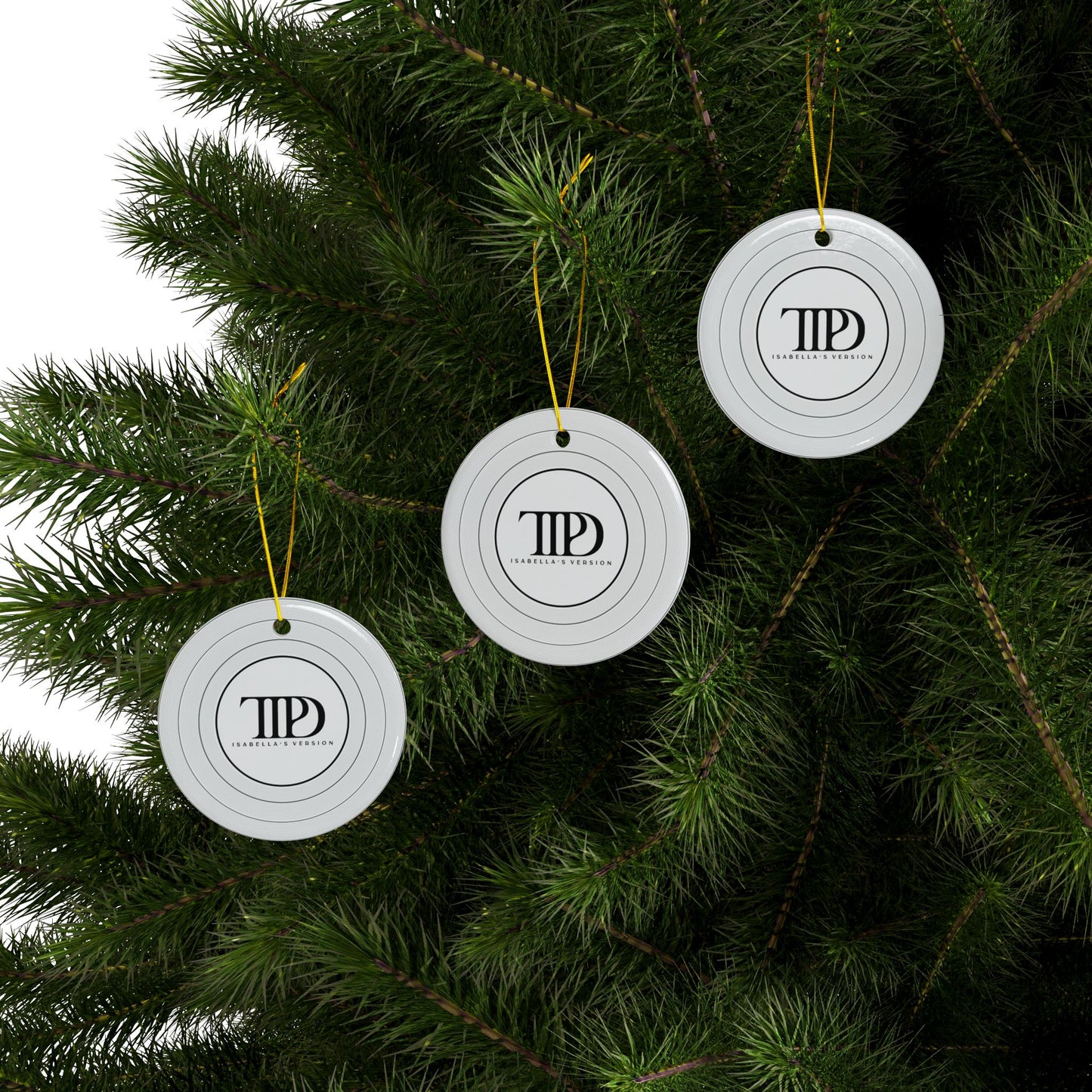 Personalized TTPD Ceramic Ornament, CUSTOM VERSION's Name | Round 2.76" x 2.76" | Swiftie Proud Member of the Torture Poets Department