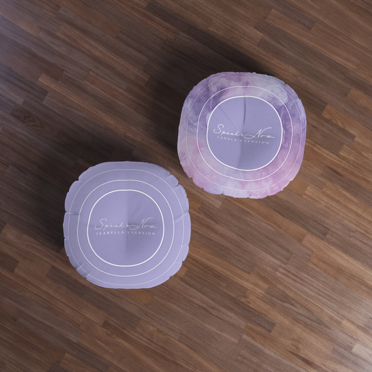 Personalized Tufted Floor Pillow, SPEAK NOW Purple Vinyl Record l CUSTOM Version Name and Era | 30"x30" & 26"x26" | Swiftie Gift Fan