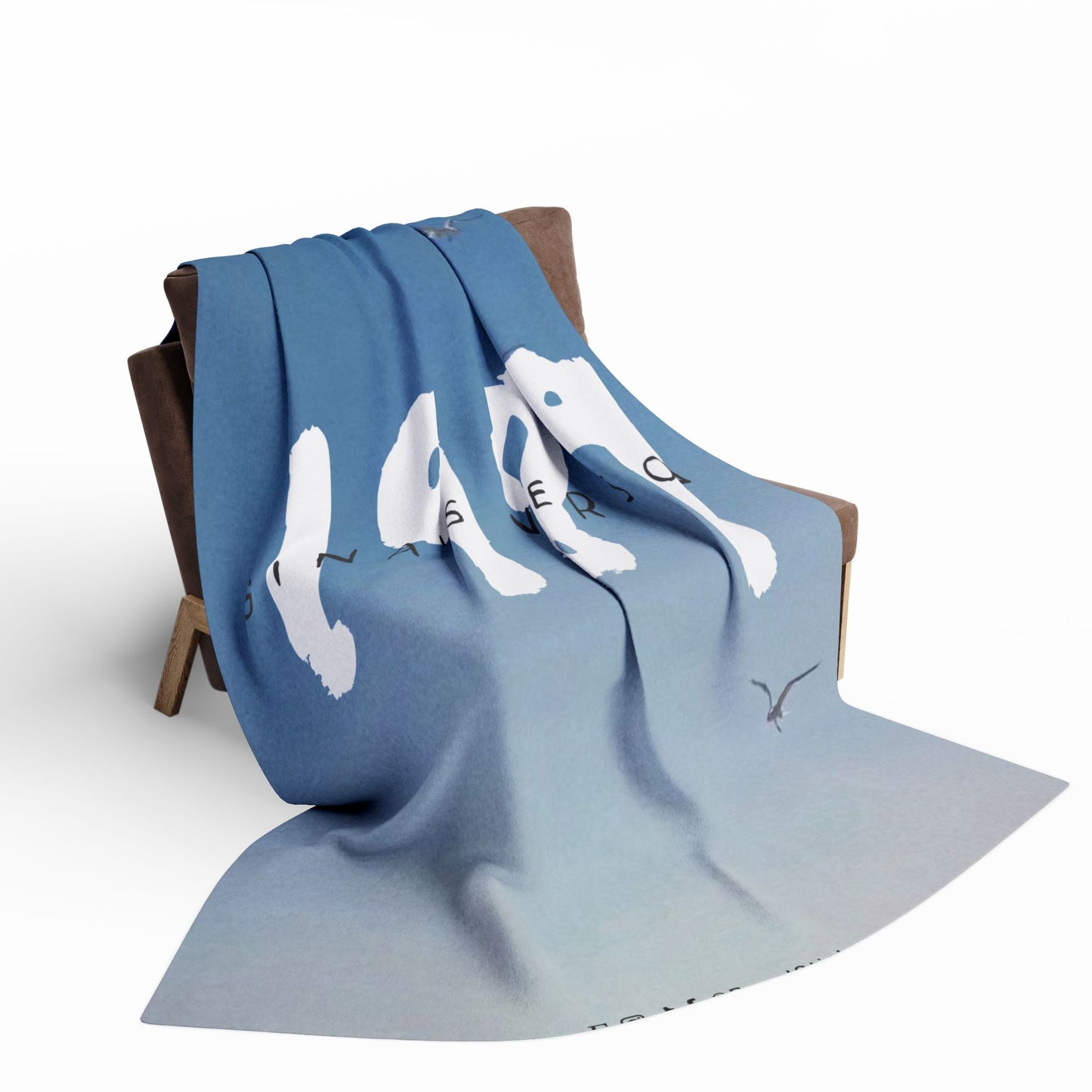 1989 Blue Seagulls Plush BLANKET | 30x40", 50x60" and 60x80" | Swiftie Personalized Gift Unique Present | T.S. Merch