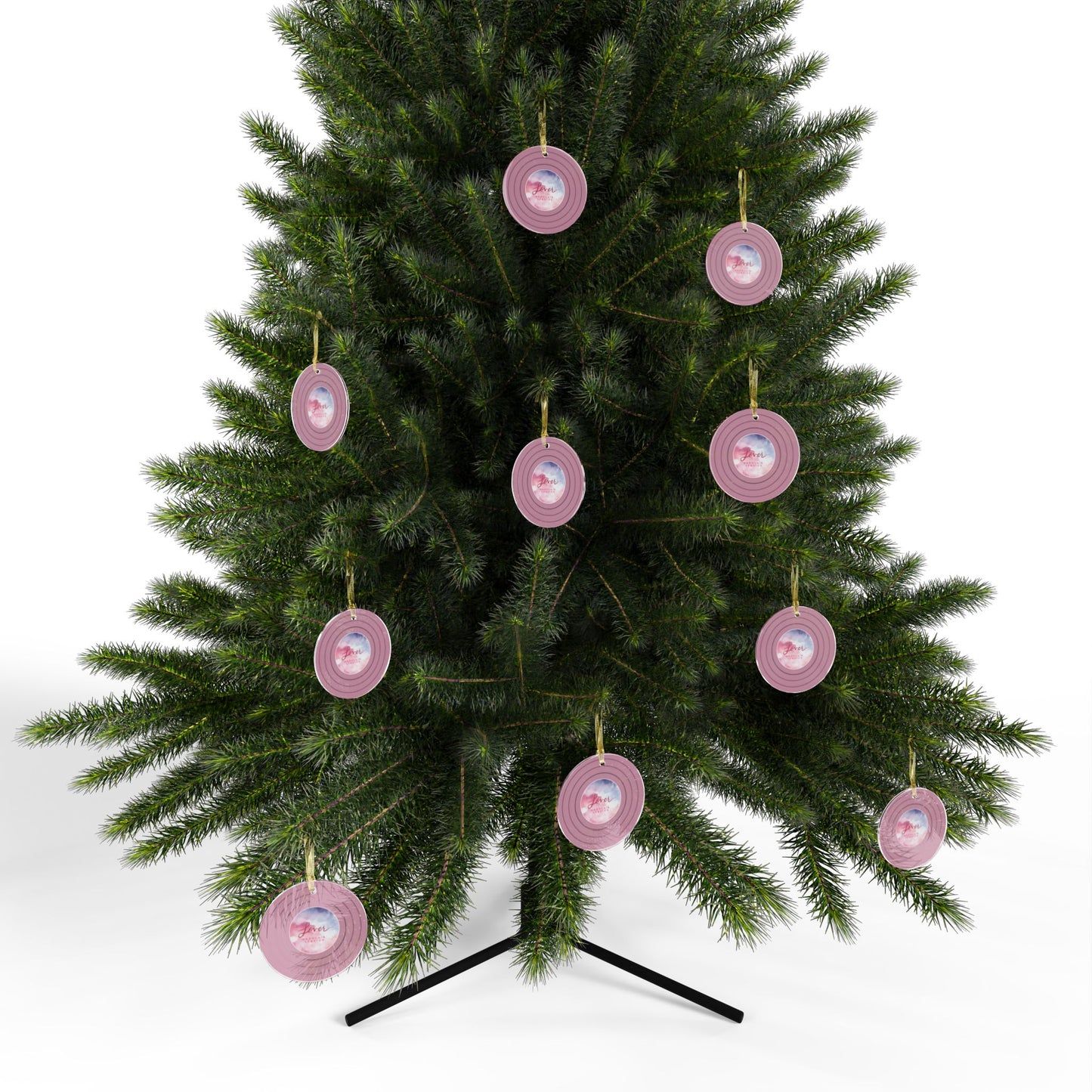 Personalized Acrylic Ornaments, LOVER Pink Clouds Vinyl Record | CUSTOM VERSION, Name or Era | 4" x 4" | Swiftie Gift Fan Present