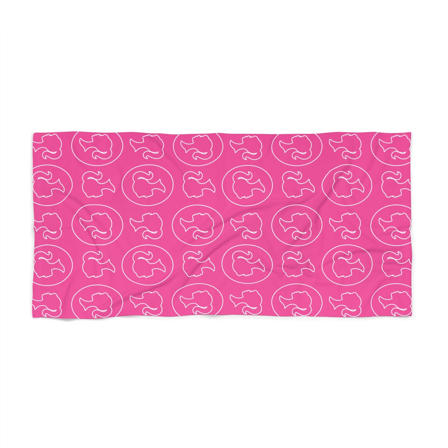 Barbie/Kate Spade Inspired Beach Towel, Hot Pink, Valentine's Day Gift for Wife, Girlfriend, Best Friend, MOH