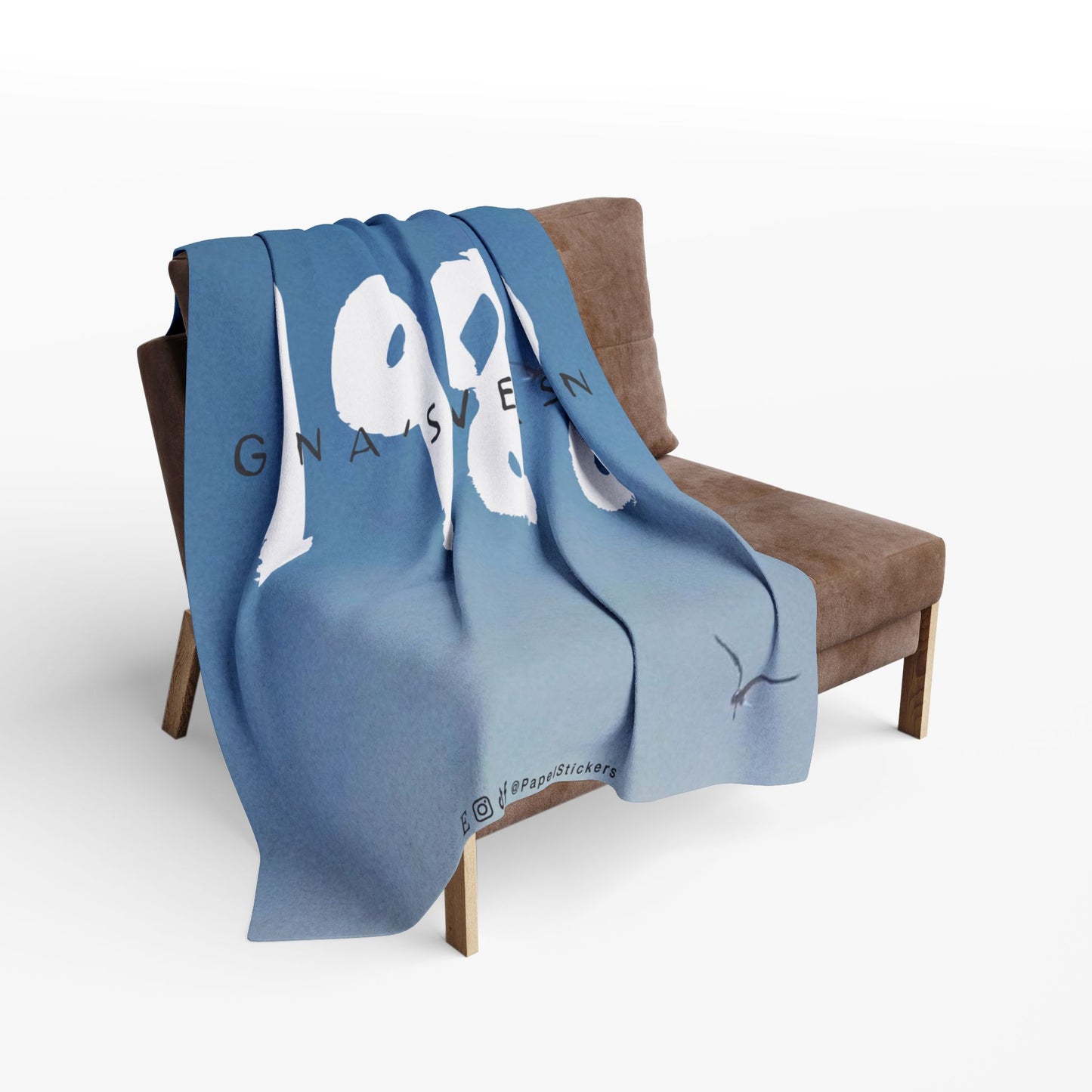 1989 Blue Seagulls Plush BLANKET | 30x40", 50x60" and 60x80" | Swiftie Personalized Gift Unique Present | T.S. Merch