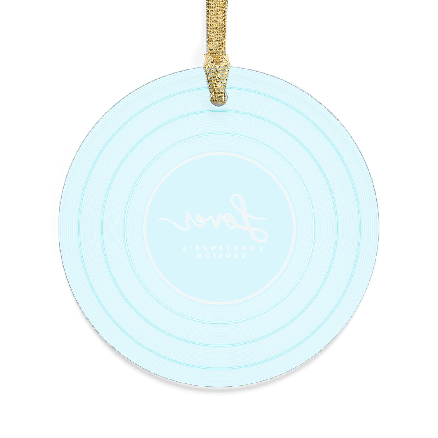 Personalized Acrylic Ornaments, LOVER Blue Vinyl Record | CUSTOM VERSION, Name or Era | 4" x 4" | Swiftie Gift Fan Present