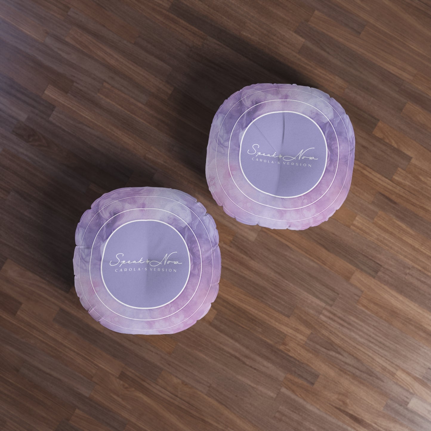 Personalized Tufted Floor Pillow, SPEAK NOW Purple Haze Vinyl Record l CUSTOM Version Name and Era | 30"x30" & 26"x26" | Swiftie Gift Fan