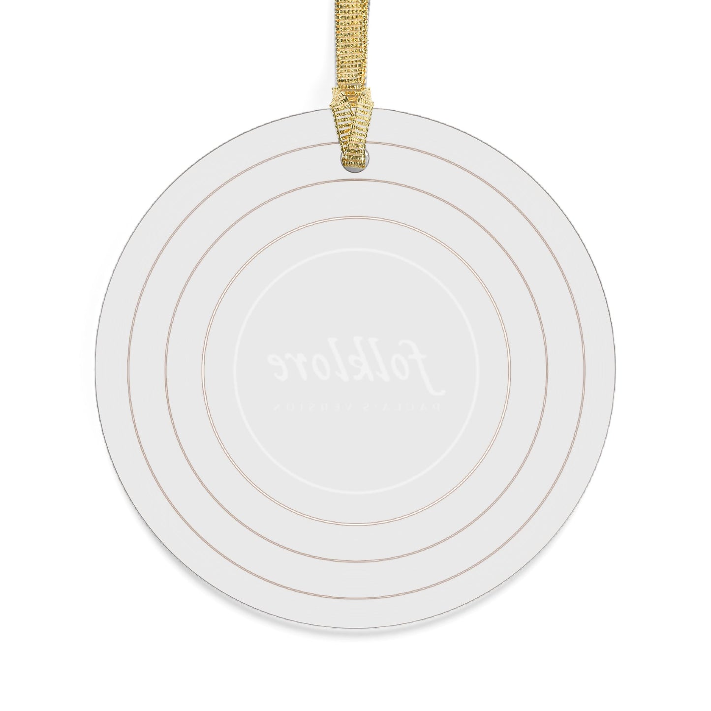 Personalized Acrylic Ornaments, FOLKLORE Brown Vinyl Record | CUSTOM VERSION, Name or Era | 4" x 4" | Swiftie Gift Fan Present