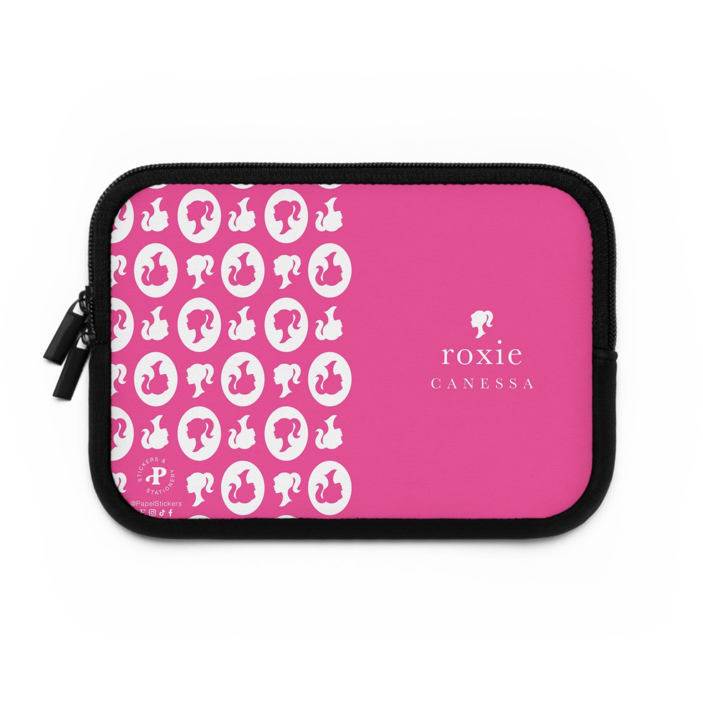 Barbie/Kate Spade inspired Hot Pink Laptop Sleeve | 7", 10", 13", 15", and 17" | Unique Mother's Day Gift | Custom Teacher Appreciation Gift