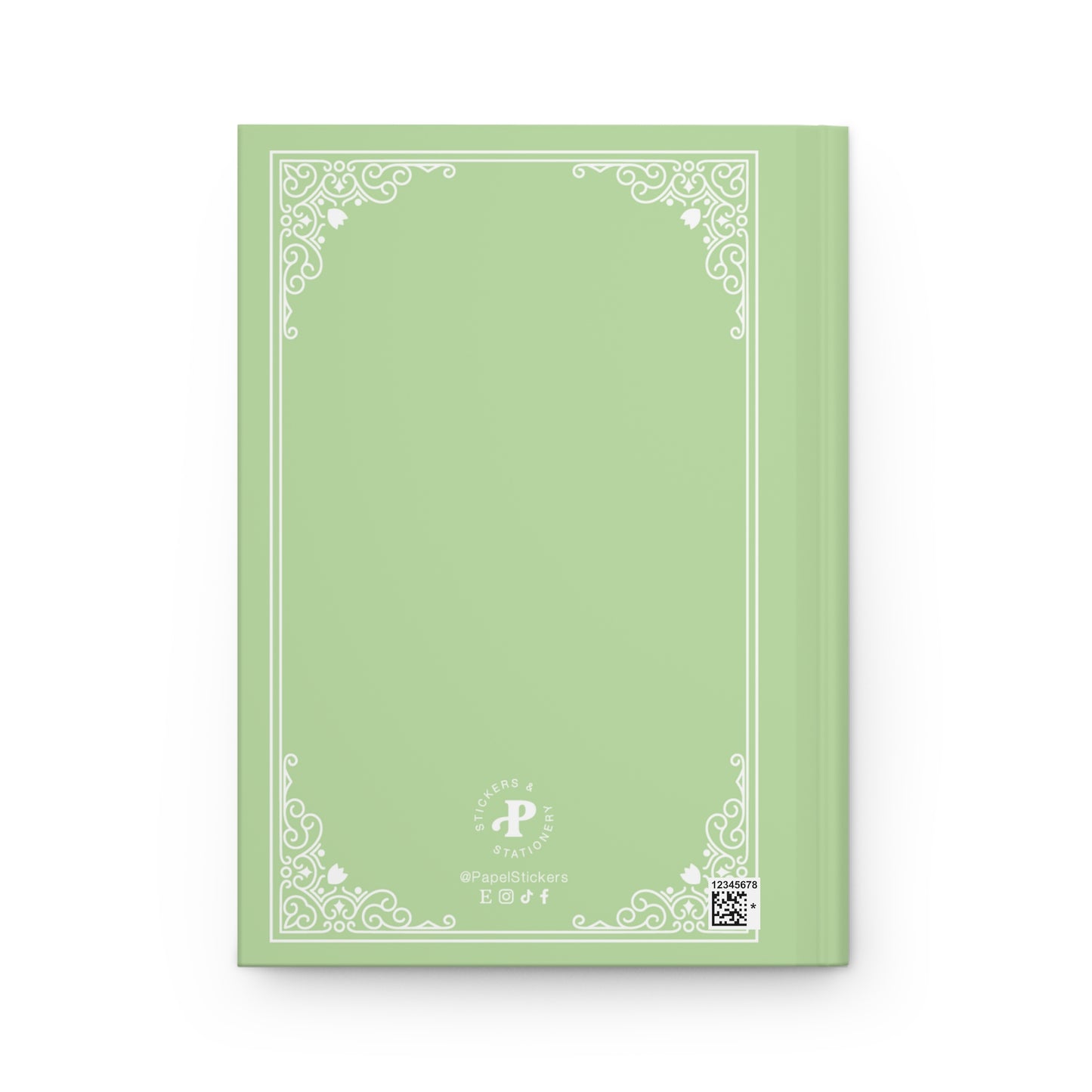 PERSONALIZED Hardcover Journal Matte, Pastel Green, BARBIE inspired Fairytale Book Cover, Perfect Christmas Gift for Girls