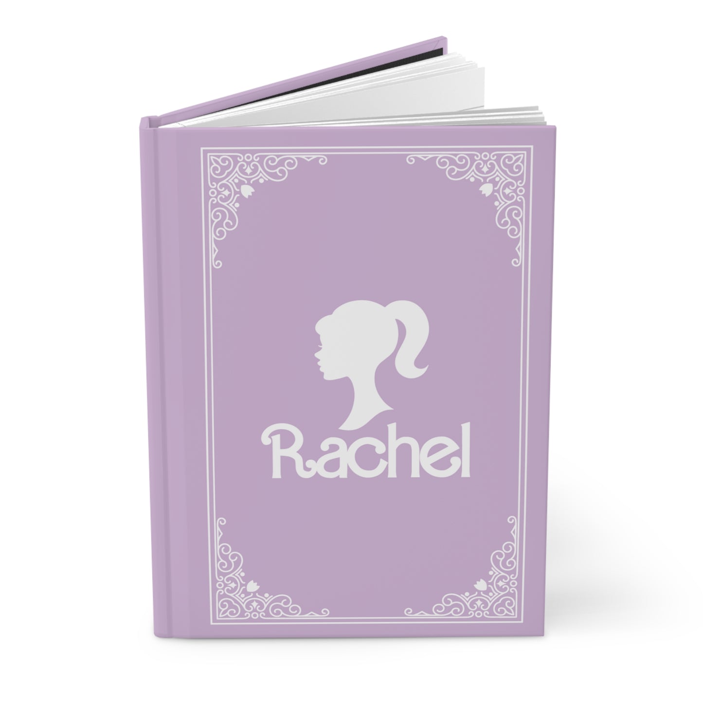 PERSONALIZED Hardcover Journal Matte, Pastel Purple, BARBIE inspired Fairytale Book Cover, Perfect Christmas Gift for Girls