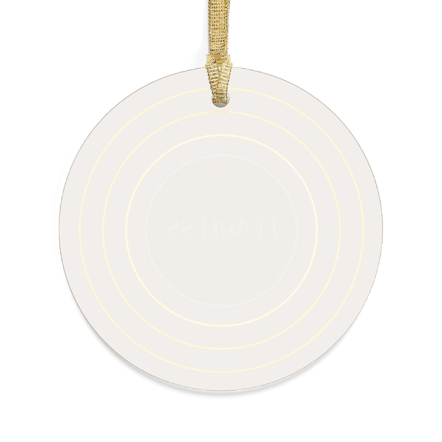 Personalized Acrylic Ornaments, FEARLESS Golden Yellow Vinyl Record | CUSTOM VERSION, Name or Era | 4" x 4" | Swiftie Gift Fan Present