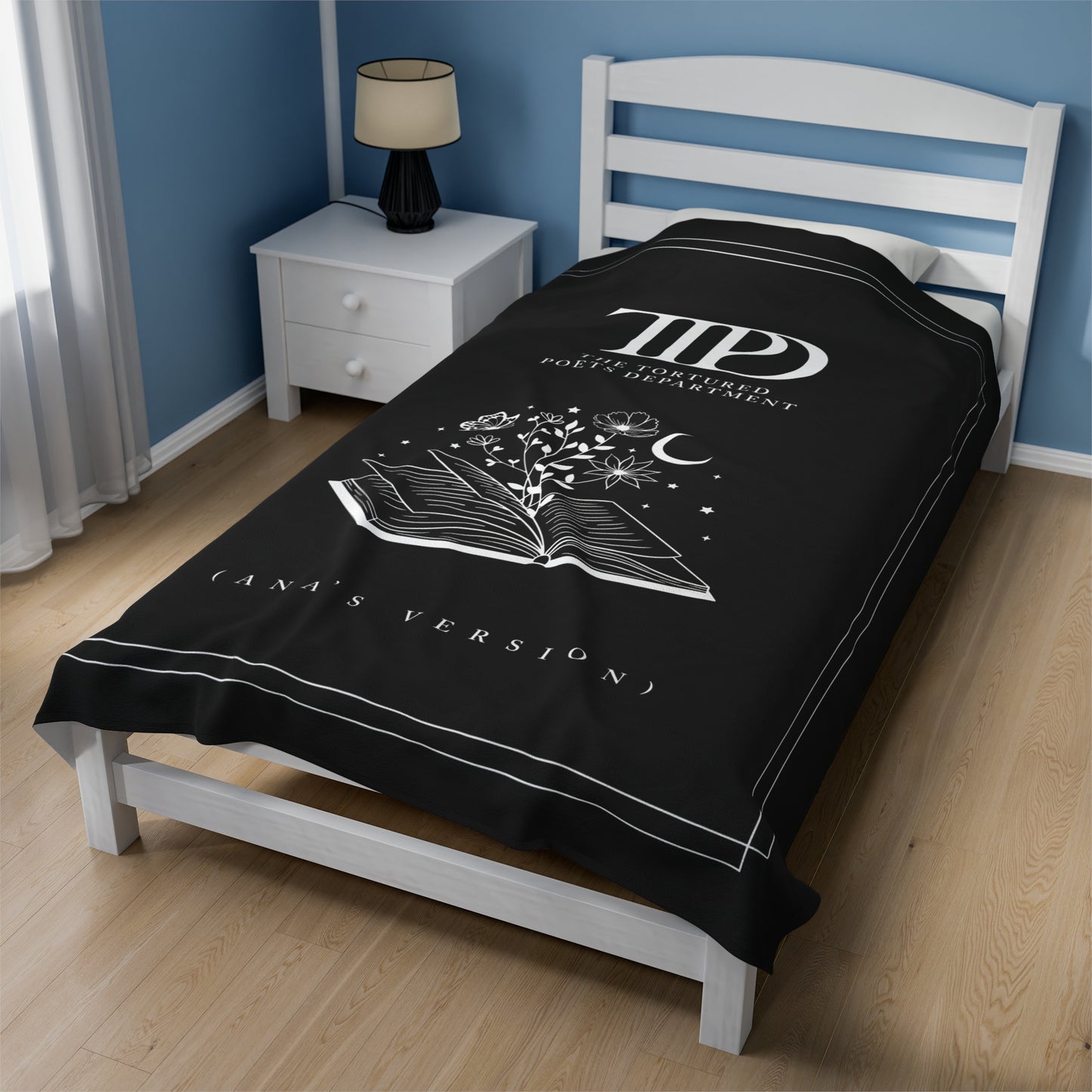 Personalized TTPD Plush BLANKET, CUSTOM Version's Name | 30x40", 50x60" and 60x80" | Swiftie Proud Member of the Torture Poets Department