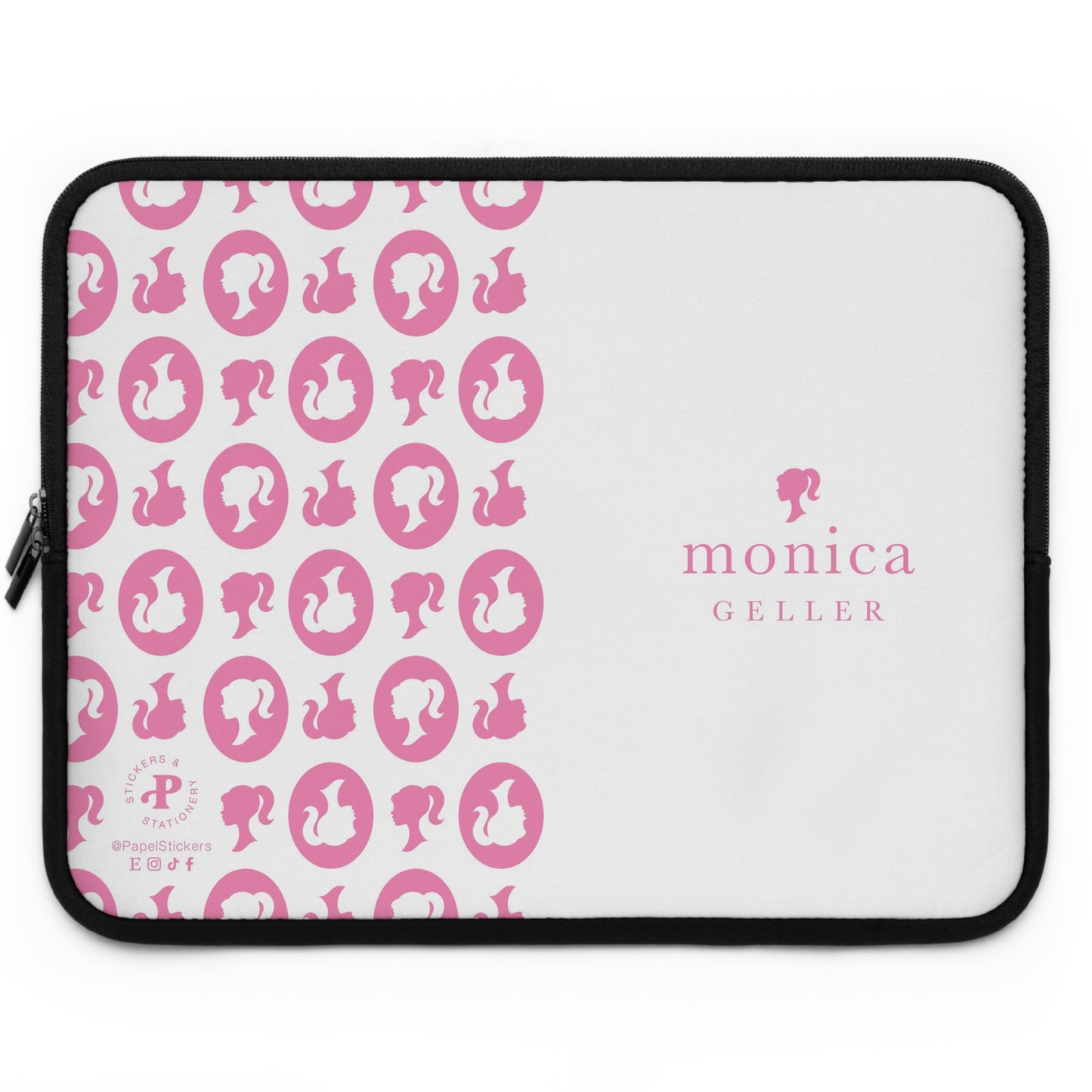 Barbie/Kate Spade inspired Pink Laptop Sleeve | 7", 10", 13", 15", and 17" | Unique Mother's Day Gift | Custom Teacher Appreciation Gift
