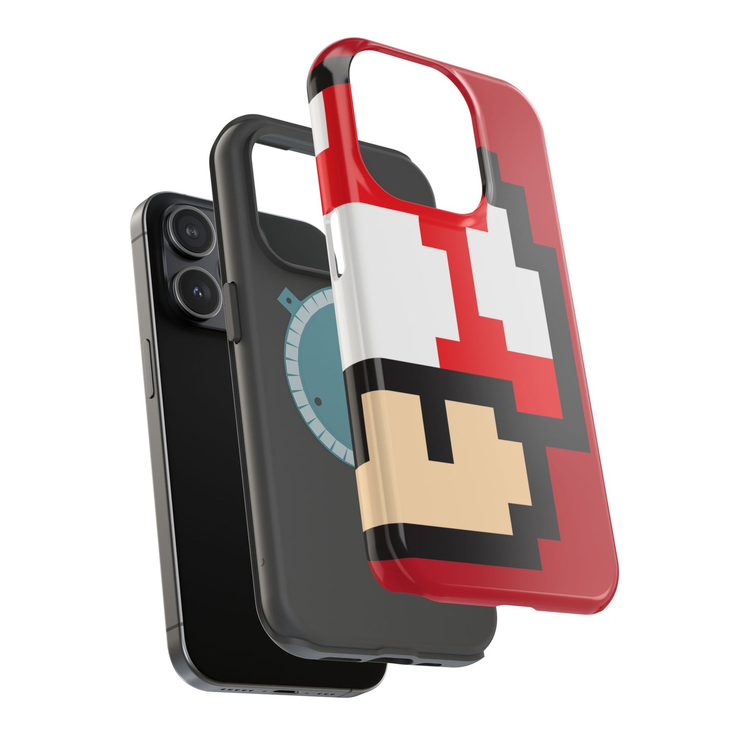 MagSafe Tough Mario Red Case | iPhone 15, 14, 13 | Perfect Unique Valentine's Day Gift for Gamer