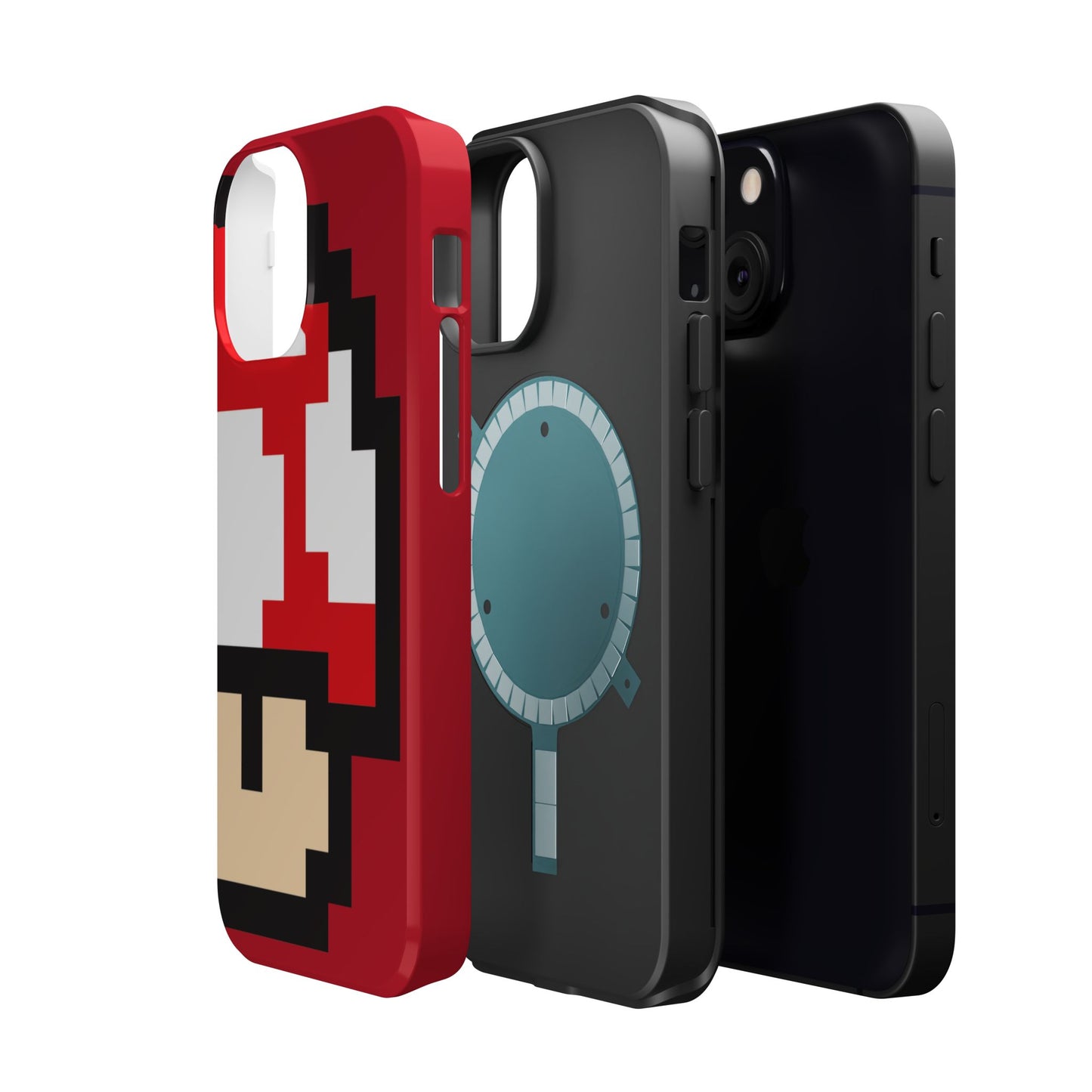 MagSafe Tough Mario Red Case | iPhone 15, 14, 13 | Perfect Unique Valentine's Day Gift for Gamer