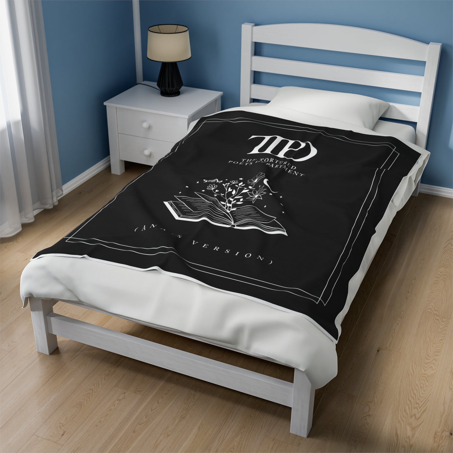 Personalized TTPD Plush BLANKET, CUSTOM Version's Name | 30x40", 50x60" and 60x80" | Swiftie Proud Member of the Torture Poets Department