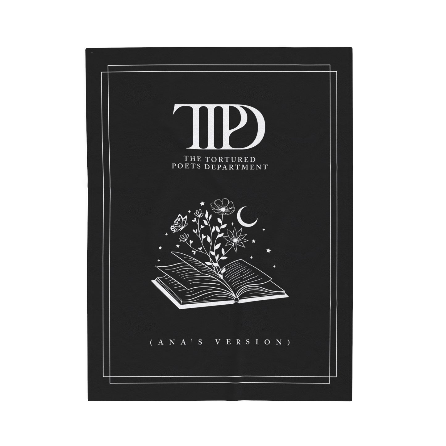 Personalized TTPD Plush BLANKET, CUSTOM Version's Name | 30x40", 50x60" and 60x80" | Swiftie Proud Member of the Torture Poets Department