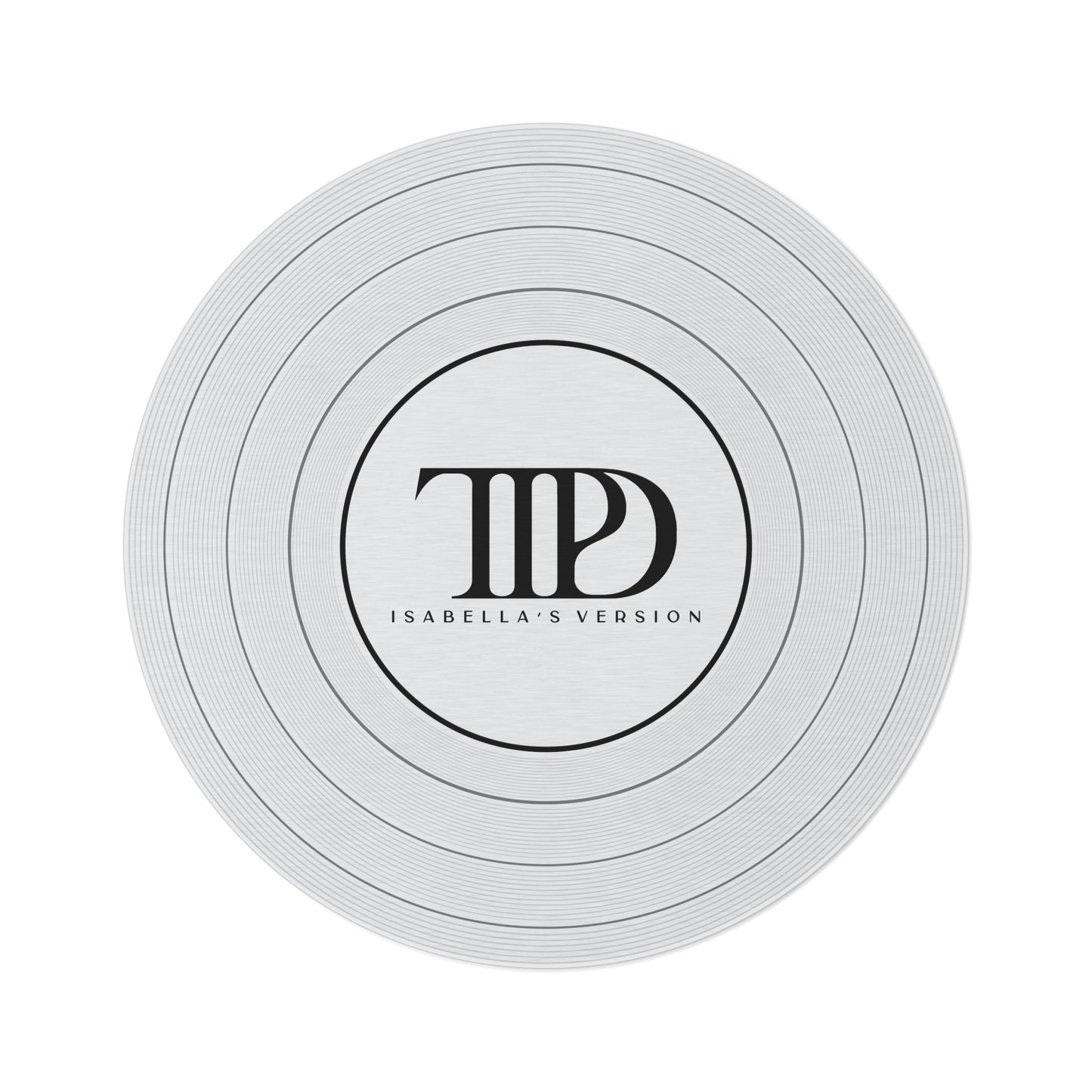 Personalized TTPD Round Rug CUSTOM VERSION's Name | 60" x 60" | Swiftie Gift Proud Member of the Torture Poets Department