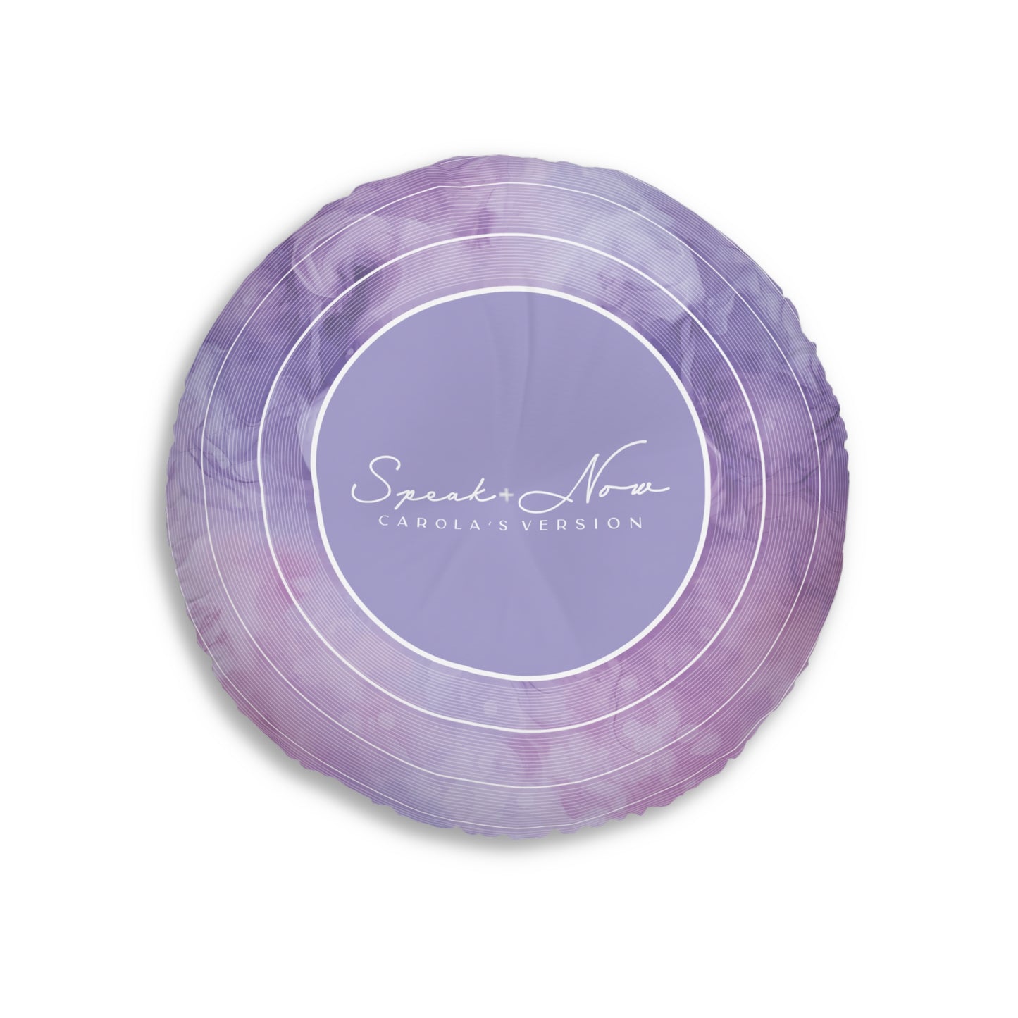 Personalized Tufted Floor Pillow, SPEAK NOW Purple Vinyl Record l CUSTOM Version Name and Era | 30"x30" & 26"x26" | Swiftie Gift Fan