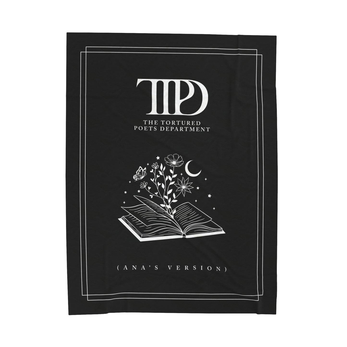 Personalized TTPD Plush BLANKET, CUSTOM Version's Name | 30x40", 50x60" and 60x80" | Swiftie Proud Member of the Torture Poets Department