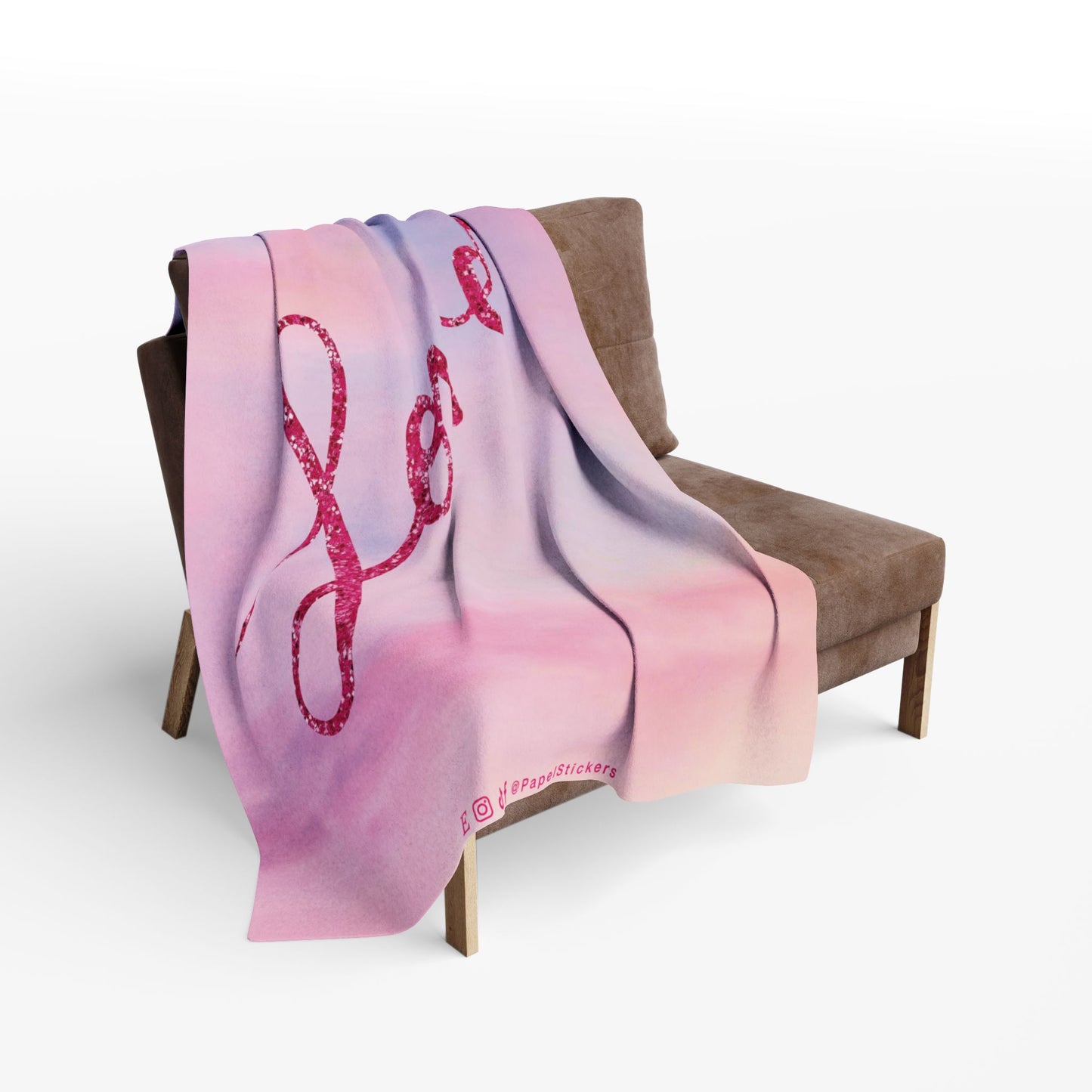 LOVER Pink Clouds Plush BLANKET | 30x40", 50x60" and 60x80" | Swiftie Personalized Gift Unique Present | T.S. Merch