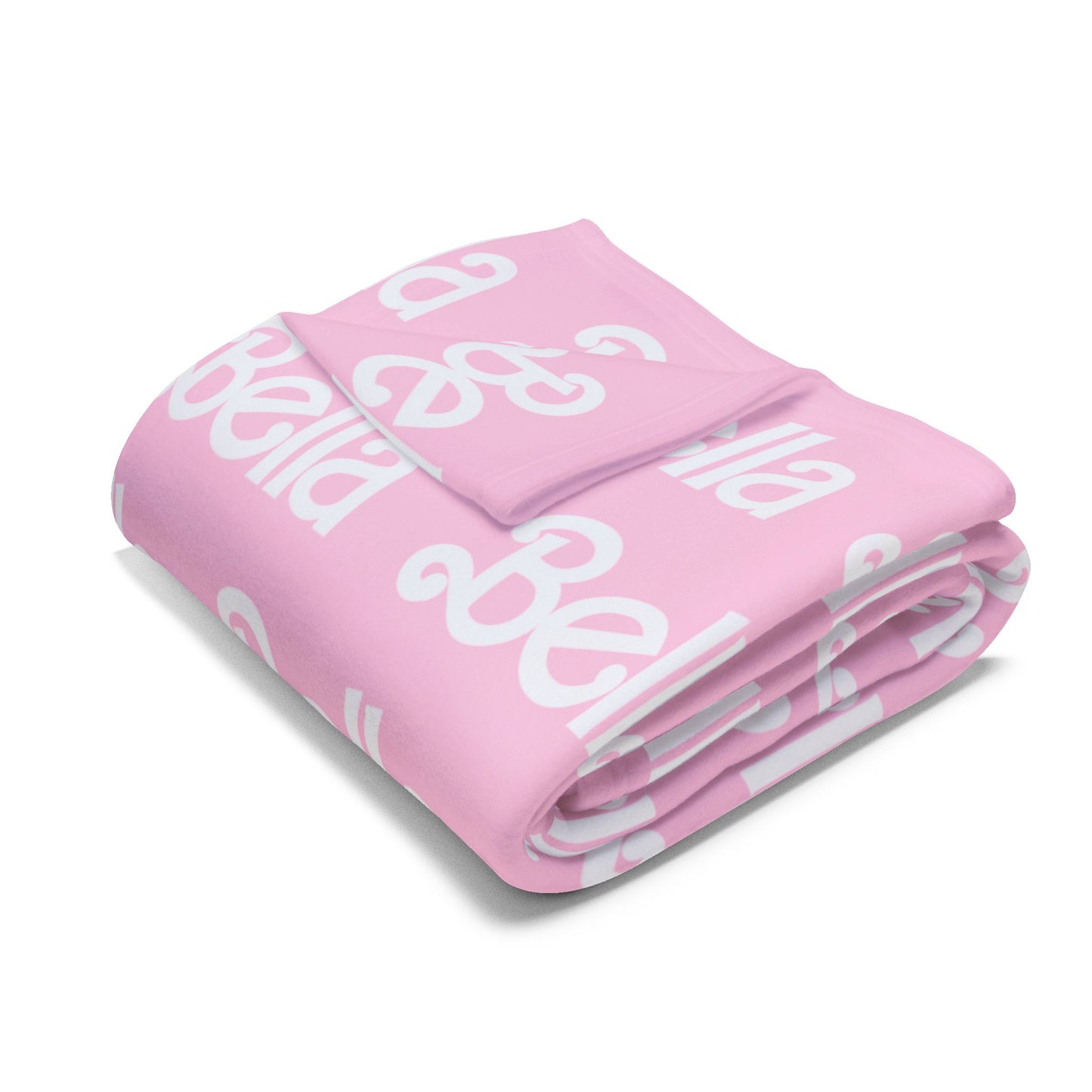 PERSONALIZED Doll FONT Plush BLANKET | Hot or Light Pink , 30x40", 50x60" and 60x80" | Swiftie Personalized Gift Unique Present | T.S. Merch