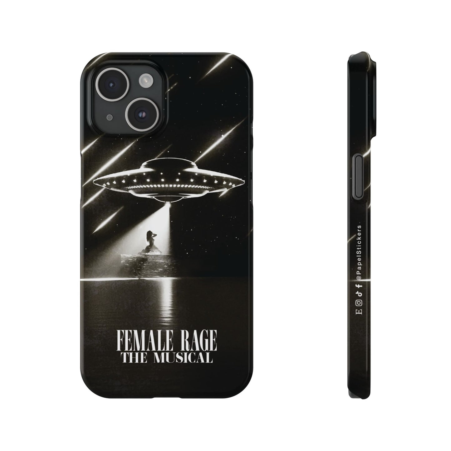 Custom Slim iPhone Cases | DOWN BAD OVNI Personalized Name | iPhone Pro, Plus, Pro Max 15 to 7 | Perfect Unique Present Swiftie Fan Gift