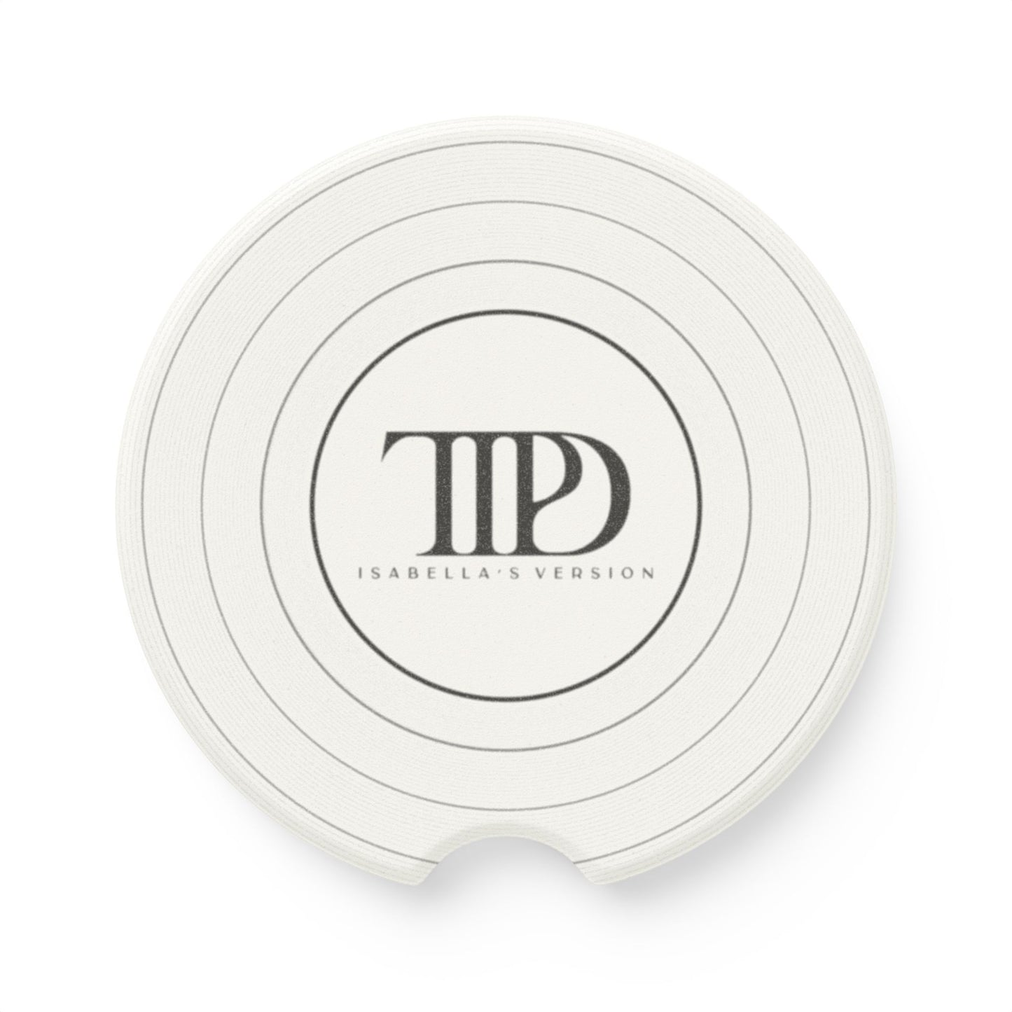 Personalized TTPD Soapstone Car Coaster, CUSTOM VERSION's Name | 2.6"x2.6" round | Swiftie Gift Proud Member of the Torture Poets Department