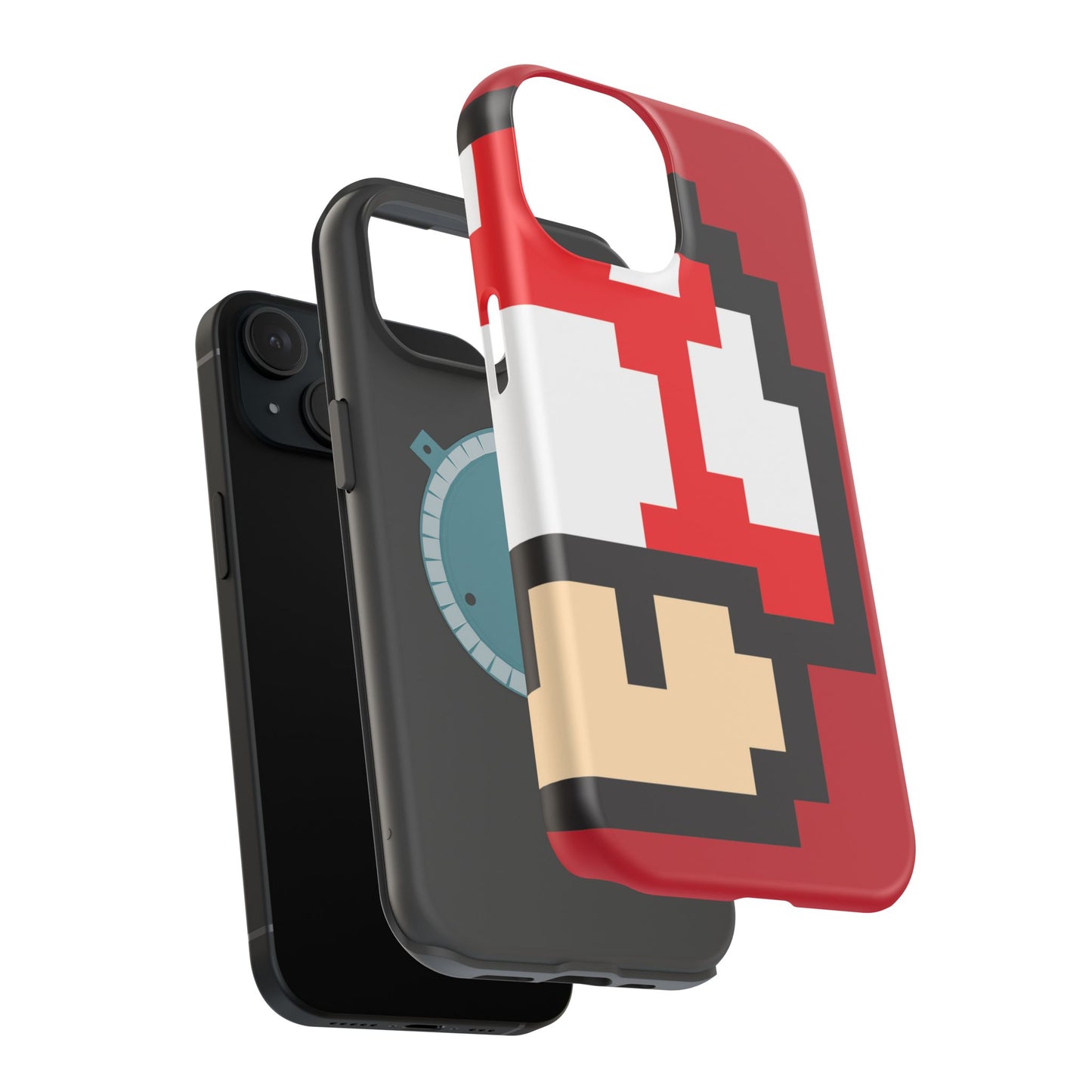 MagSafe Tough Mario Red Case | iPhone 15, 14, 13 | Perfect Unique Valentine's Day Gift for Gamer