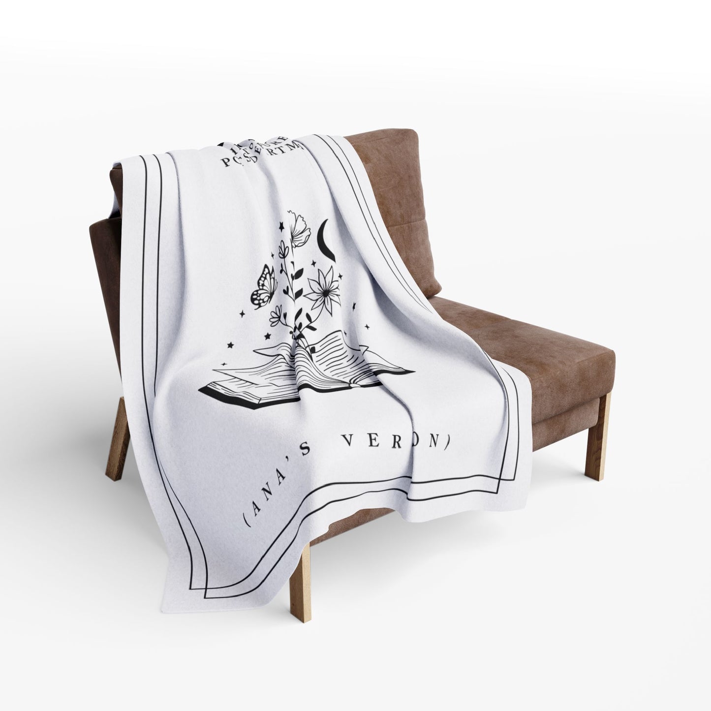 Tortured Poets Inspired White Arctic Fleece Blanket | 30" x 40", 50" x 60", and 60" x 80" | Swiftie Gift Fan Present