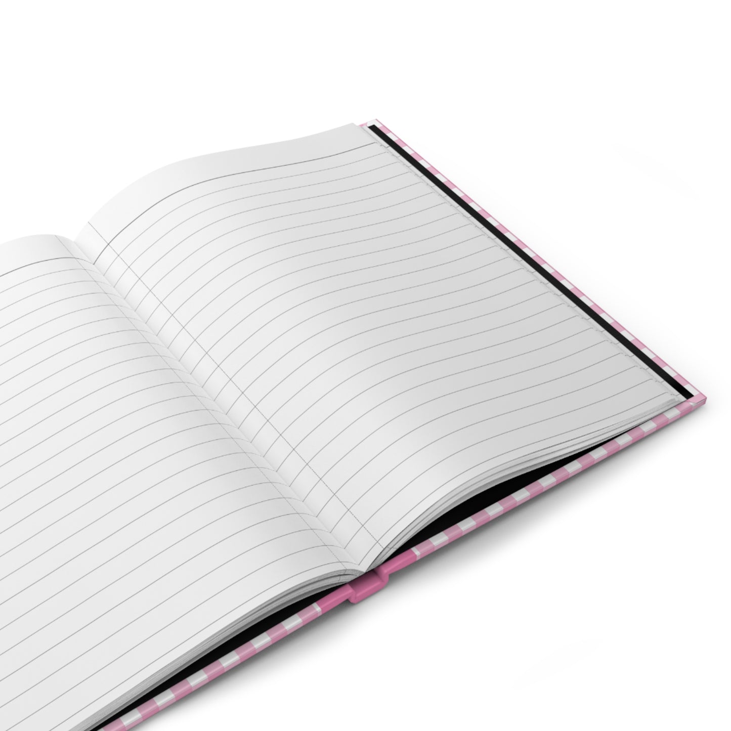 Hardcover 5.75"x8" Pink Plaid Heart Journal Matte, 150 lined pages, BARBIE inspired Composition Book, Unique Valentine's Day Gift for Kids
