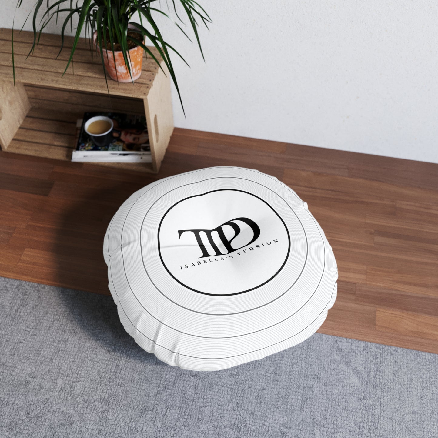 Personalized TTPD Tufted Floor Pillow, CUSTOM VERSION's Name | 30" x 30" & 26" x 26" | Swiftie Proud Member of the Torture Poets Department