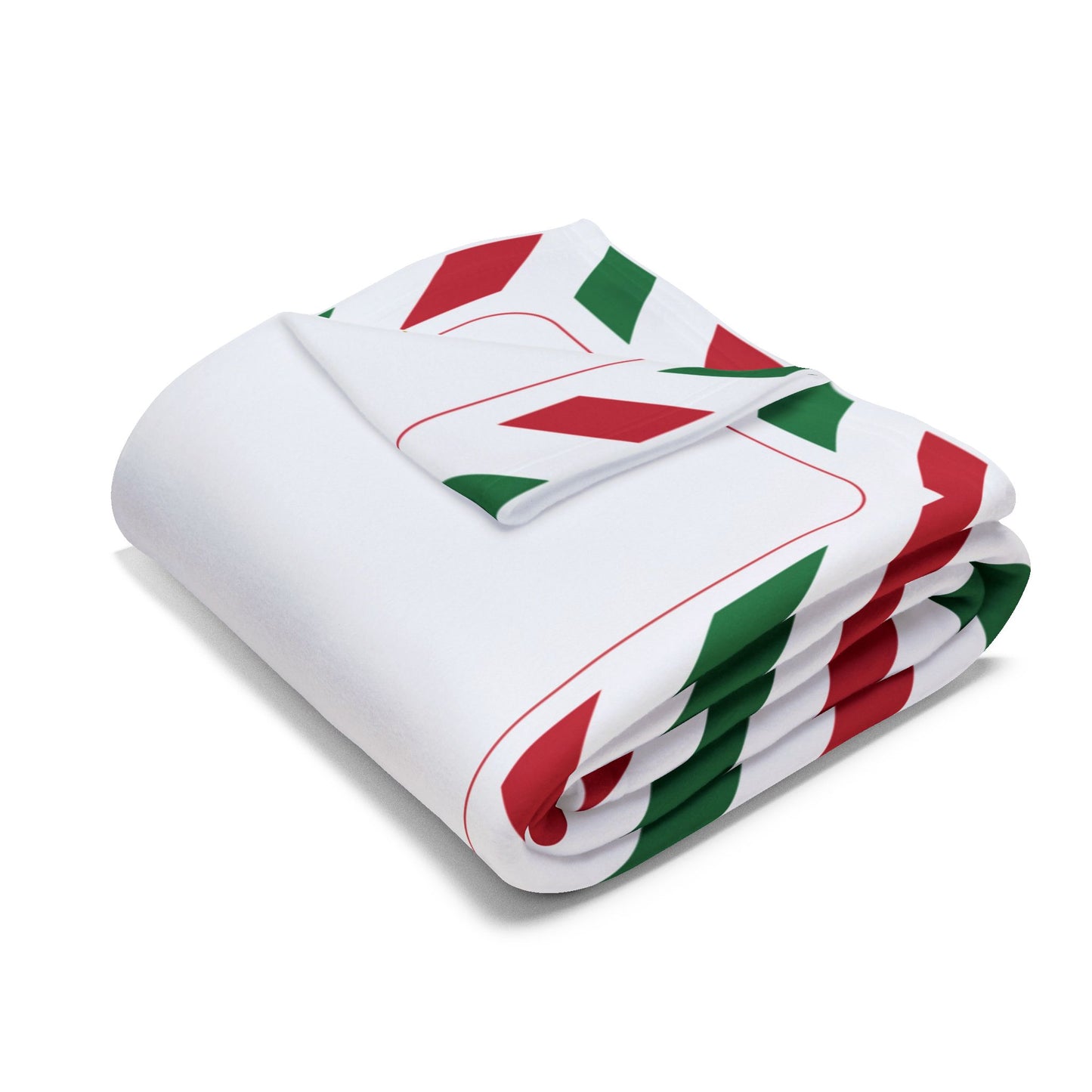NICE LIST Announcement Personalized Fleece BLANKET | Custom Name Certificate | Candy Cane Frame, Gold Santa Seal | 30x40", 50x60" and 60x80"