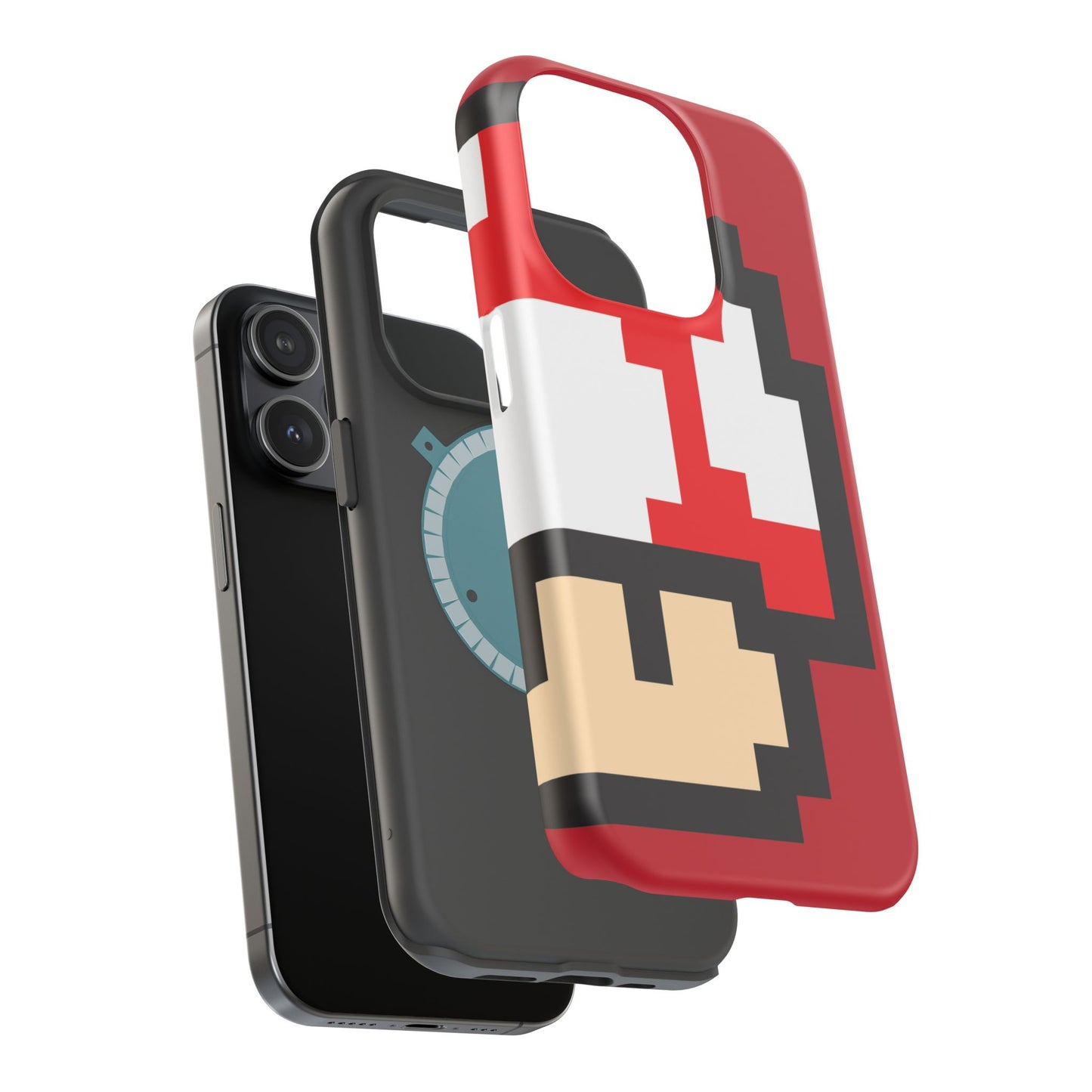 MagSafe Tough Mario Red Case | iPhone 15, 14, 13 | Perfect Unique Valentine's Day Gift for Gamer