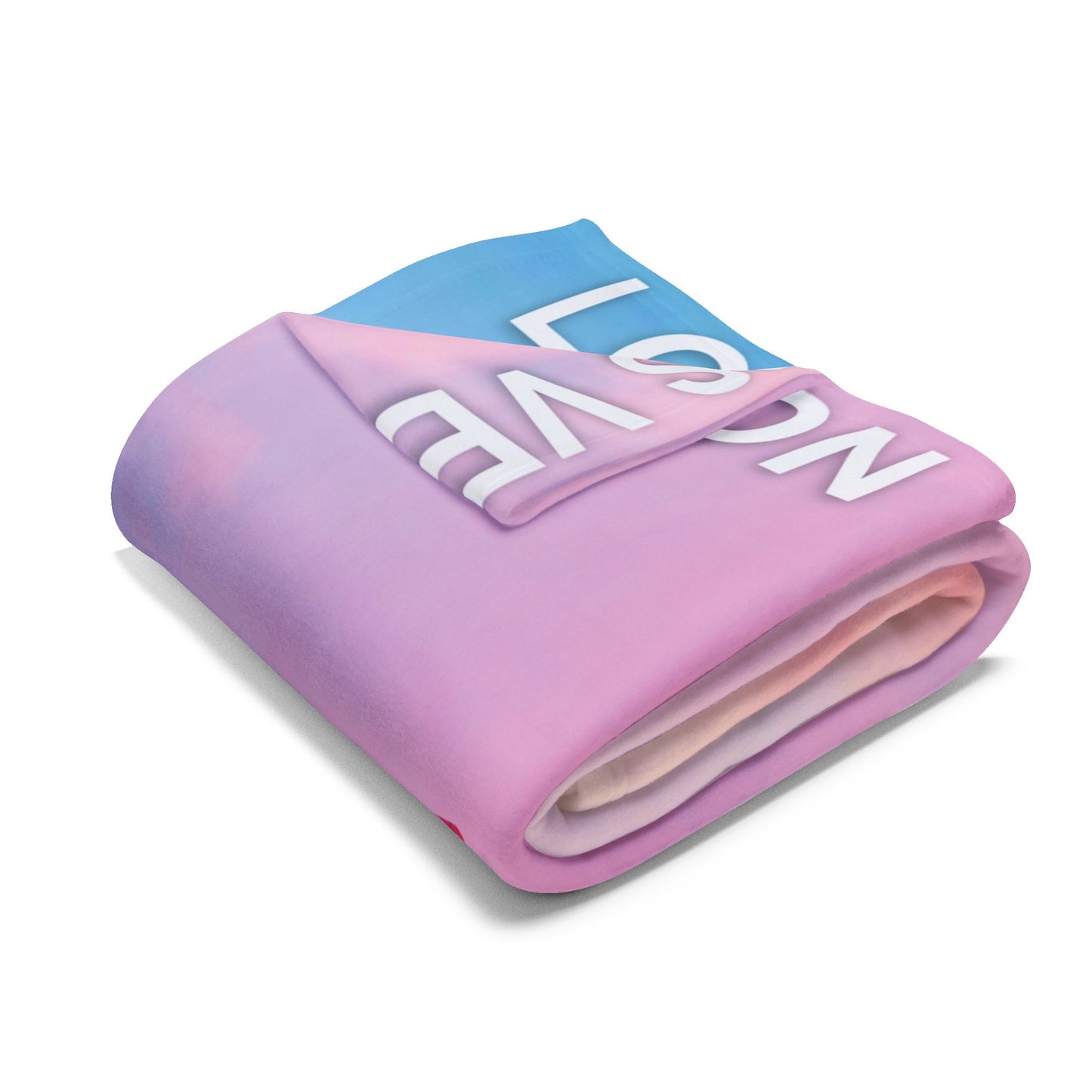 LOVER Pink Clouds Plush BLANKET | 30x40", 50x60" and 60x80" | Swiftie Personalized Gift Unique Present | T.S. Merch
