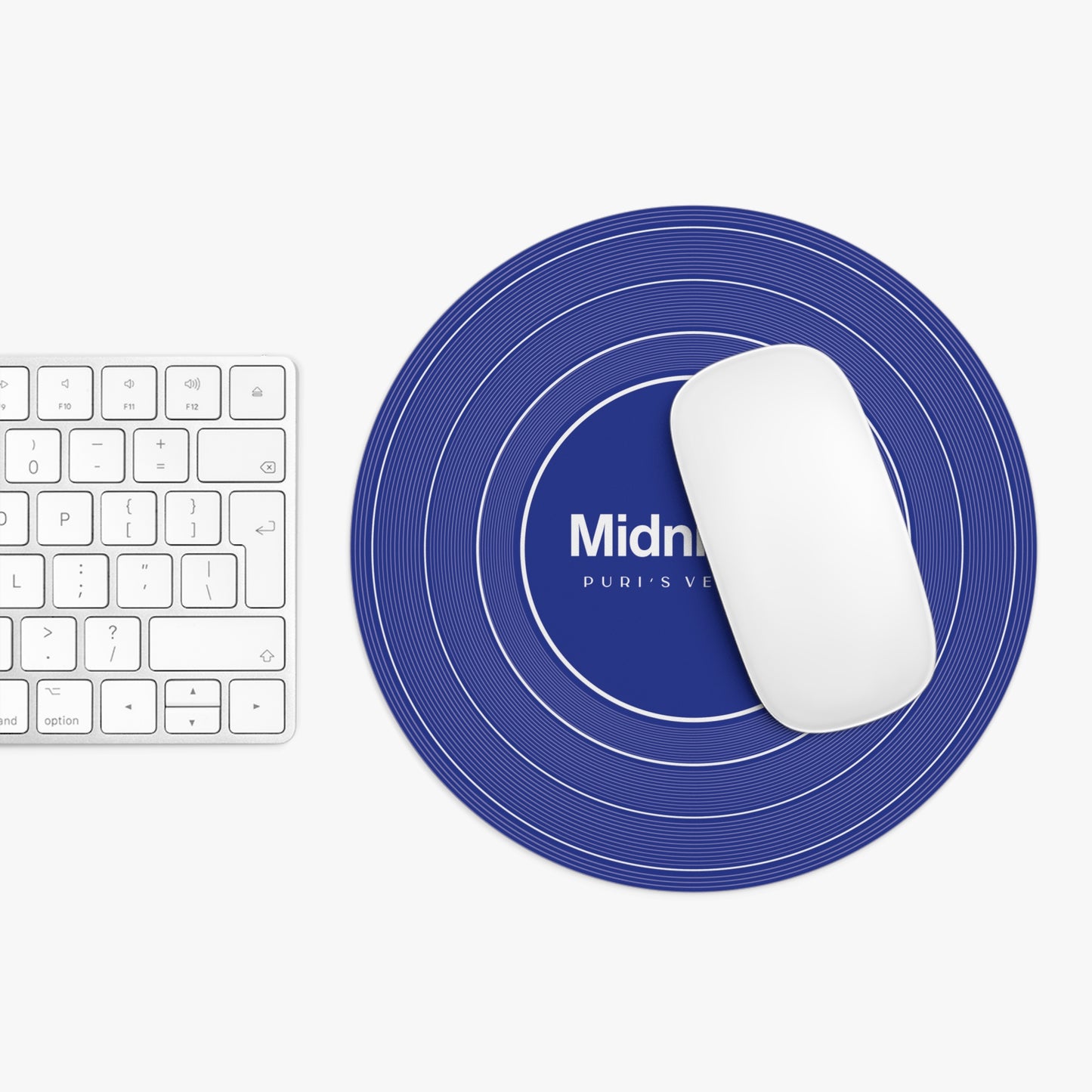 Personalized Mouse Pad, MIDNIGHTS Blue Vinyl Record | CUSTOM Version's Name or ERA | Round 8" x 8" | Swiftie Fan Gift Present