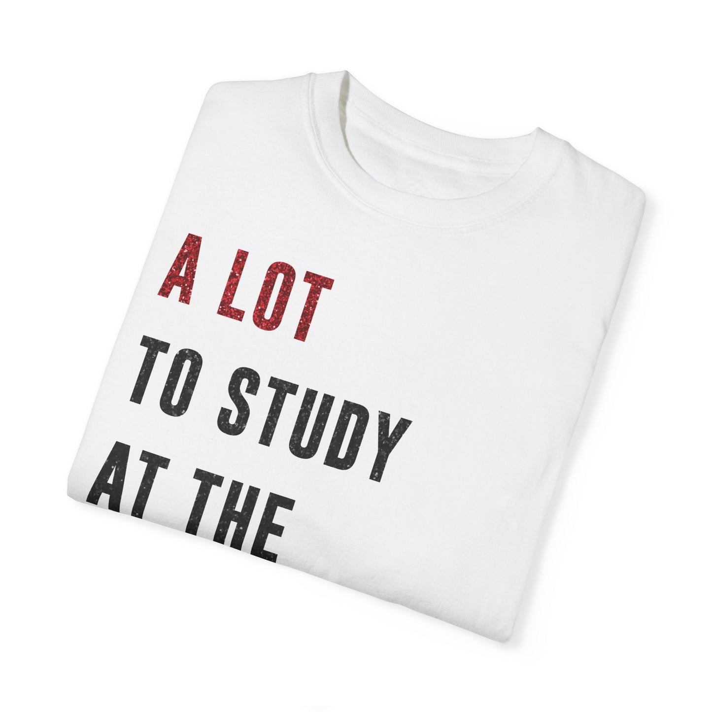A LOT To Study At THE MOMENT | Red & Black Faux Glitter | Swiftie Mother's Day Gift, Teacher Present | Unisex T-shirt S - xxxl sizes